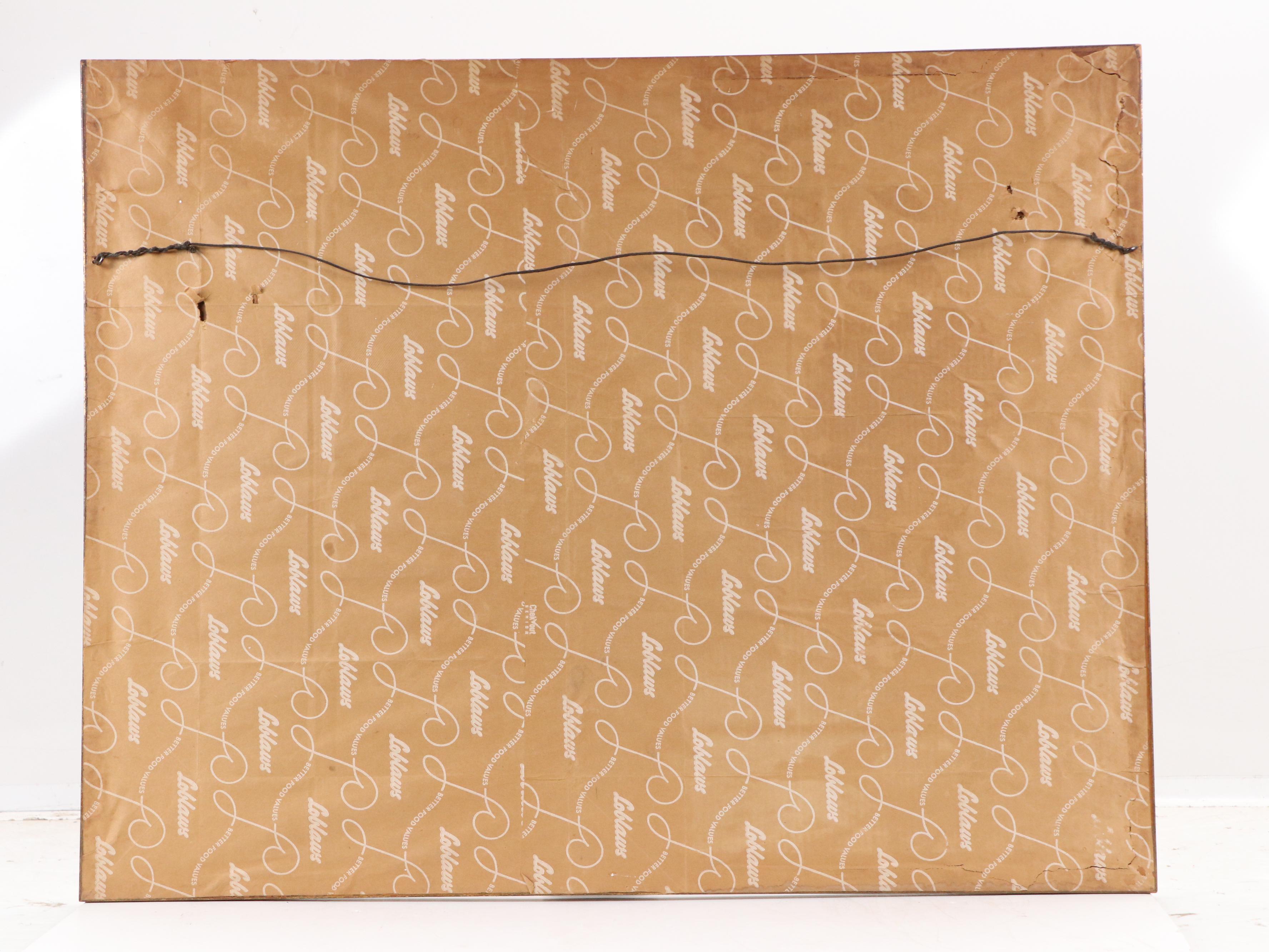 Lithograph of Garden Scene with Architectural Elements