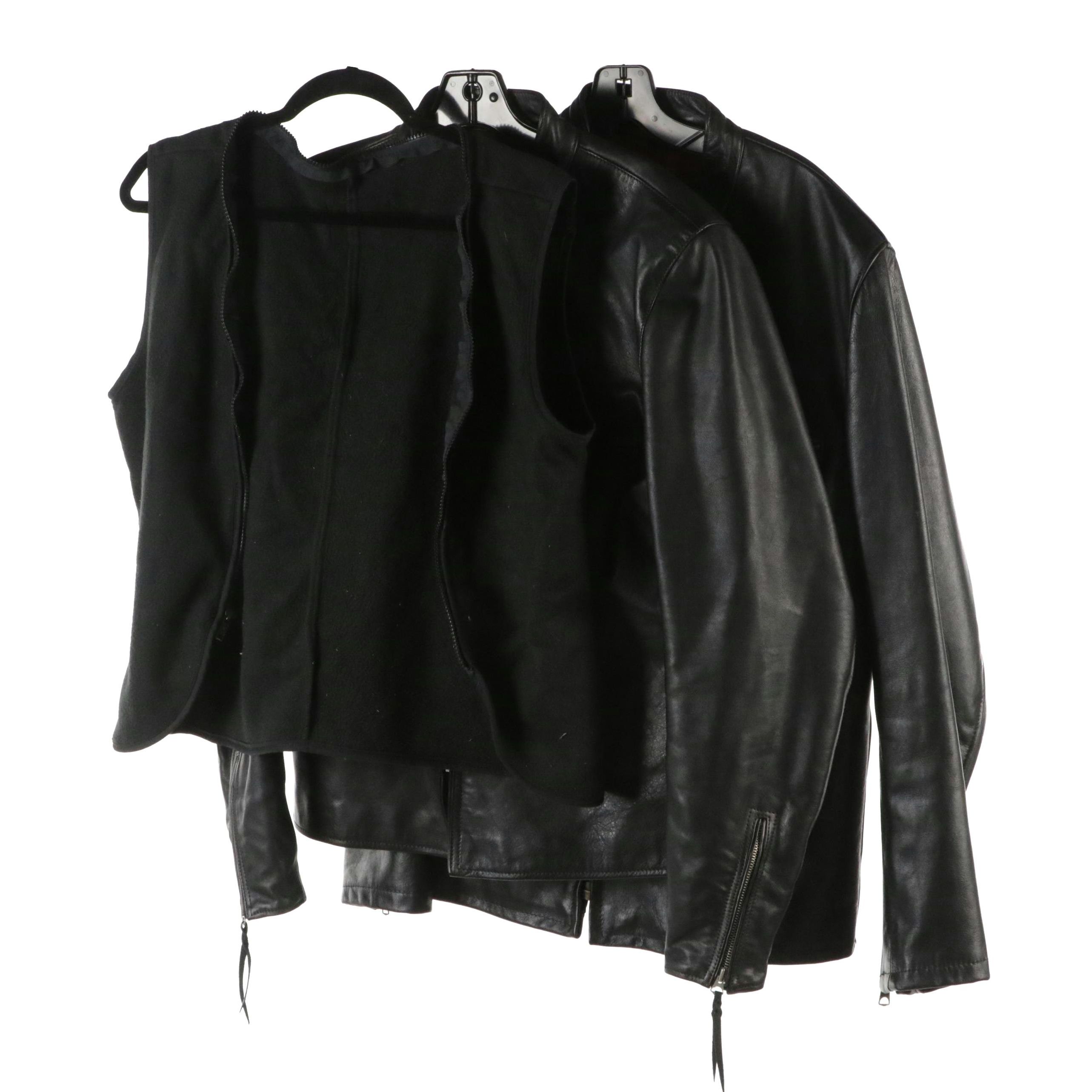 Men's Schott and Eastman Sportswear Leather Jackets with Vanson Liner