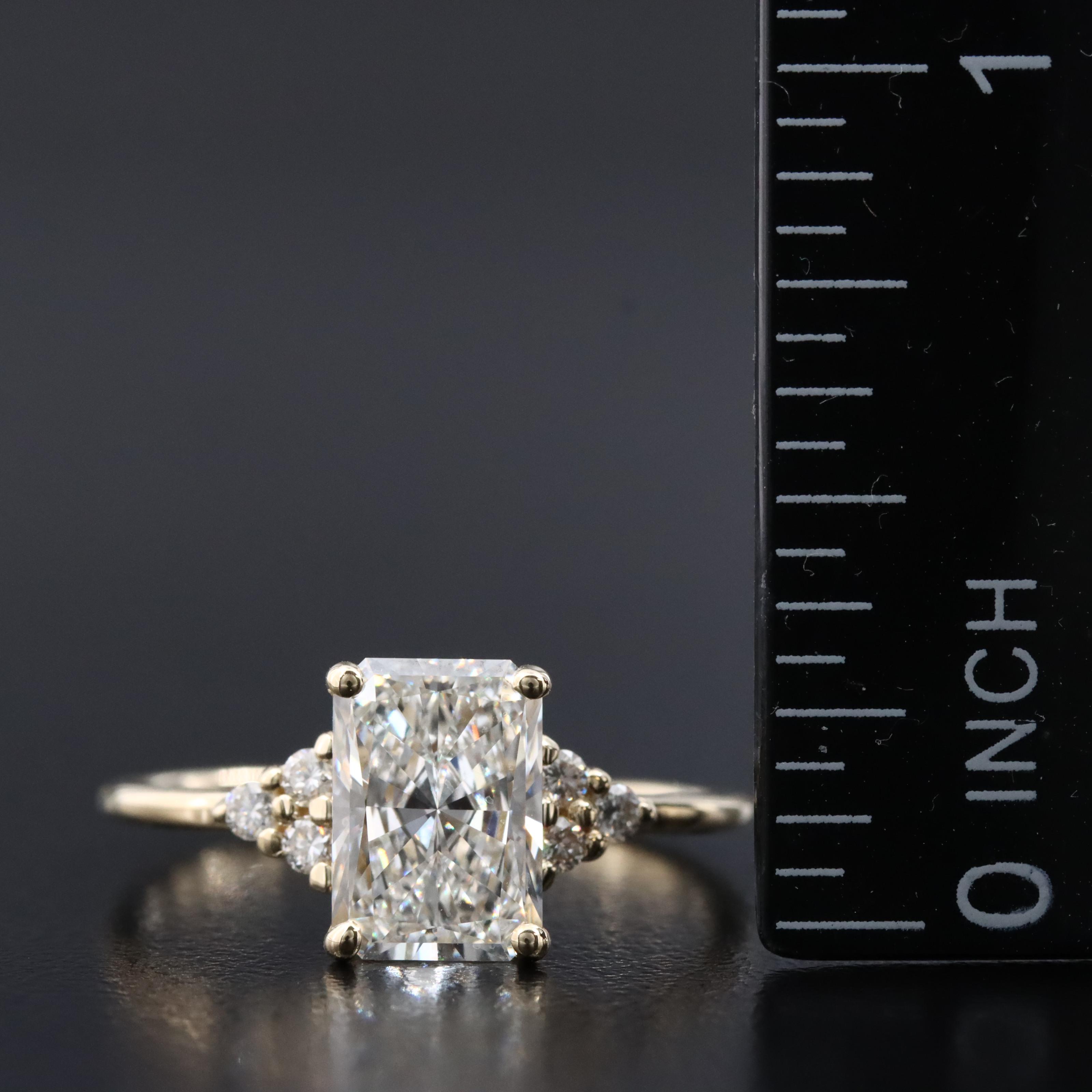 14K 2.23 CTW Lab Grown Diamond Ring with IGI Report