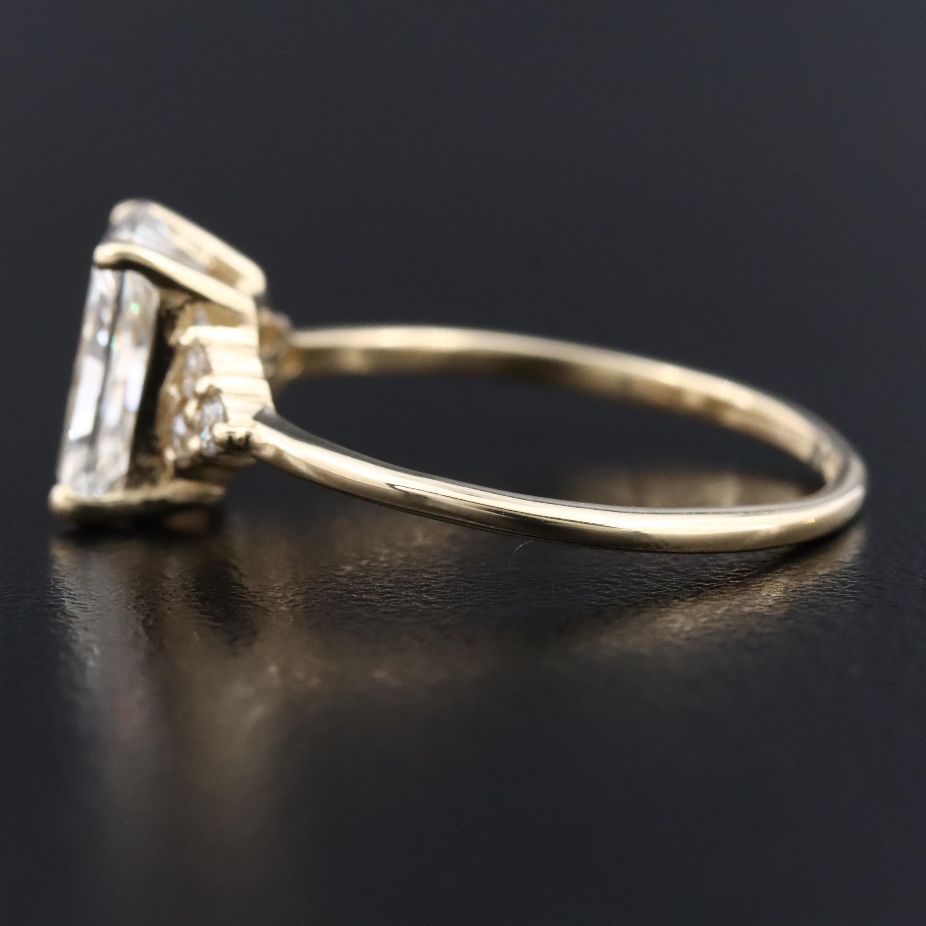 14K 2.23 CTW Lab Grown Diamond Ring with IGI Report