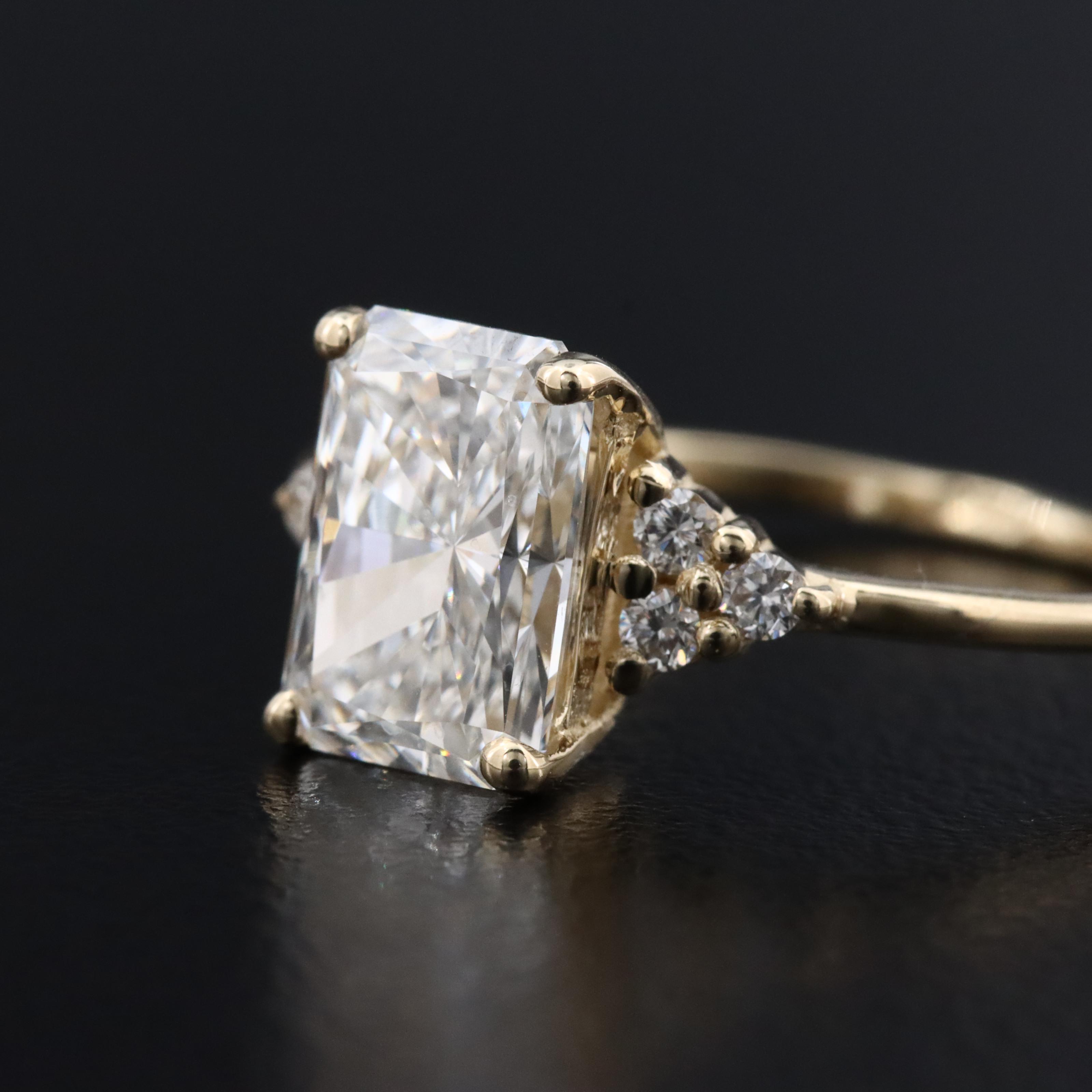 14K 2.23 CTW Lab Grown Diamond Ring with IGI Report