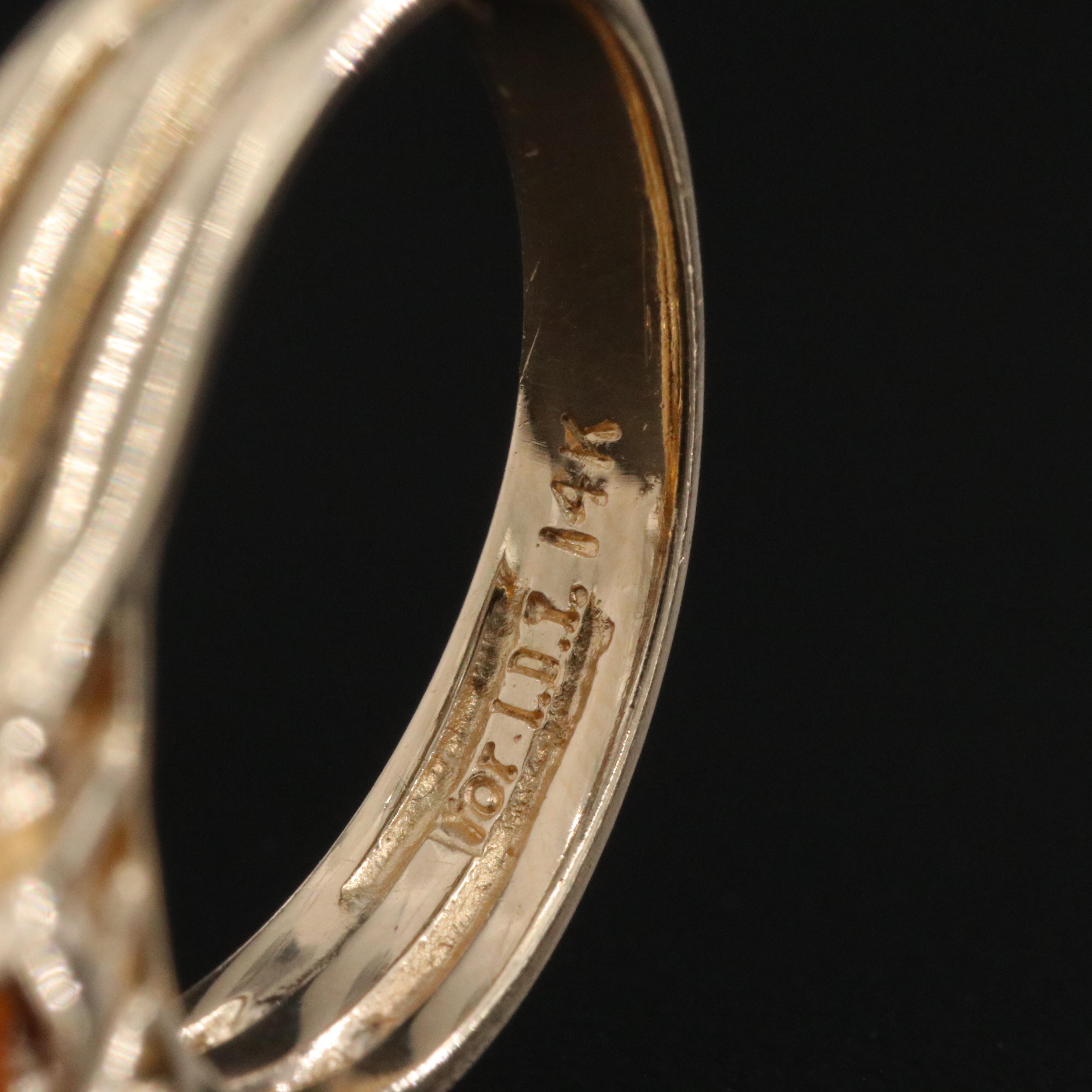 14K 2.52 CT Sapphire and Diamond Ring