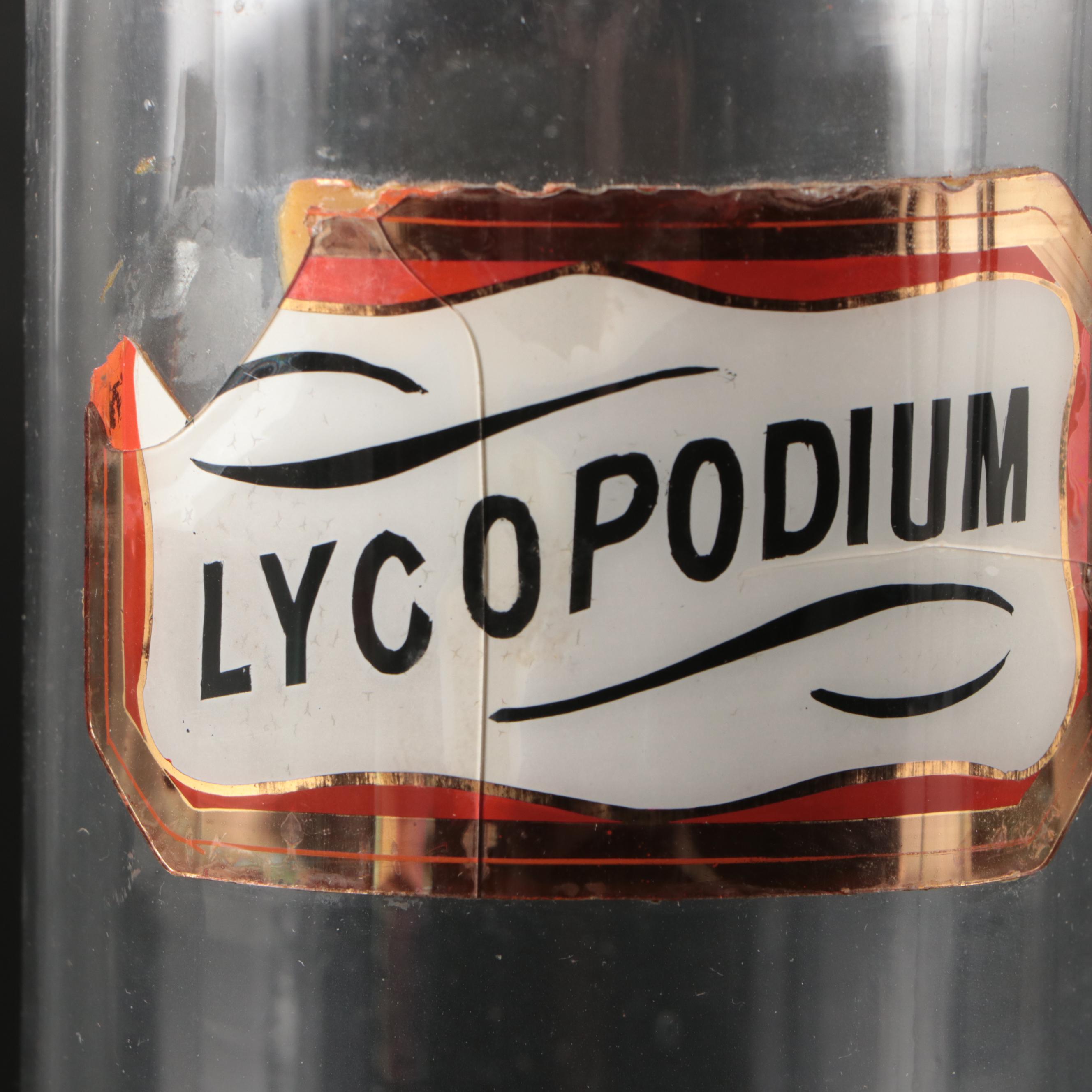 Crocus, Lycopodium, and Chenopod Glass Apothecary Jars