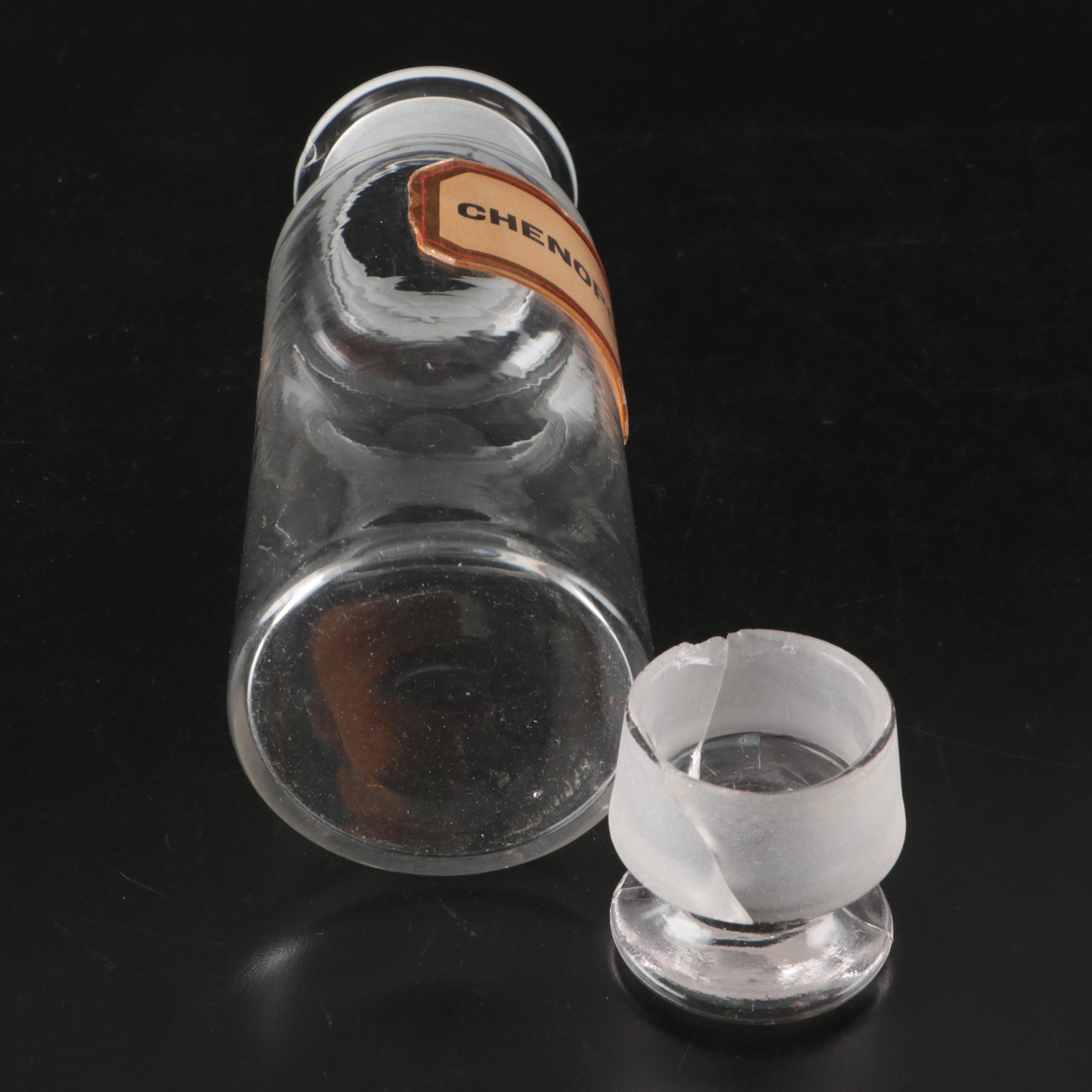 Crocus, Lycopodium, and Chenopod Glass Apothecary Jars