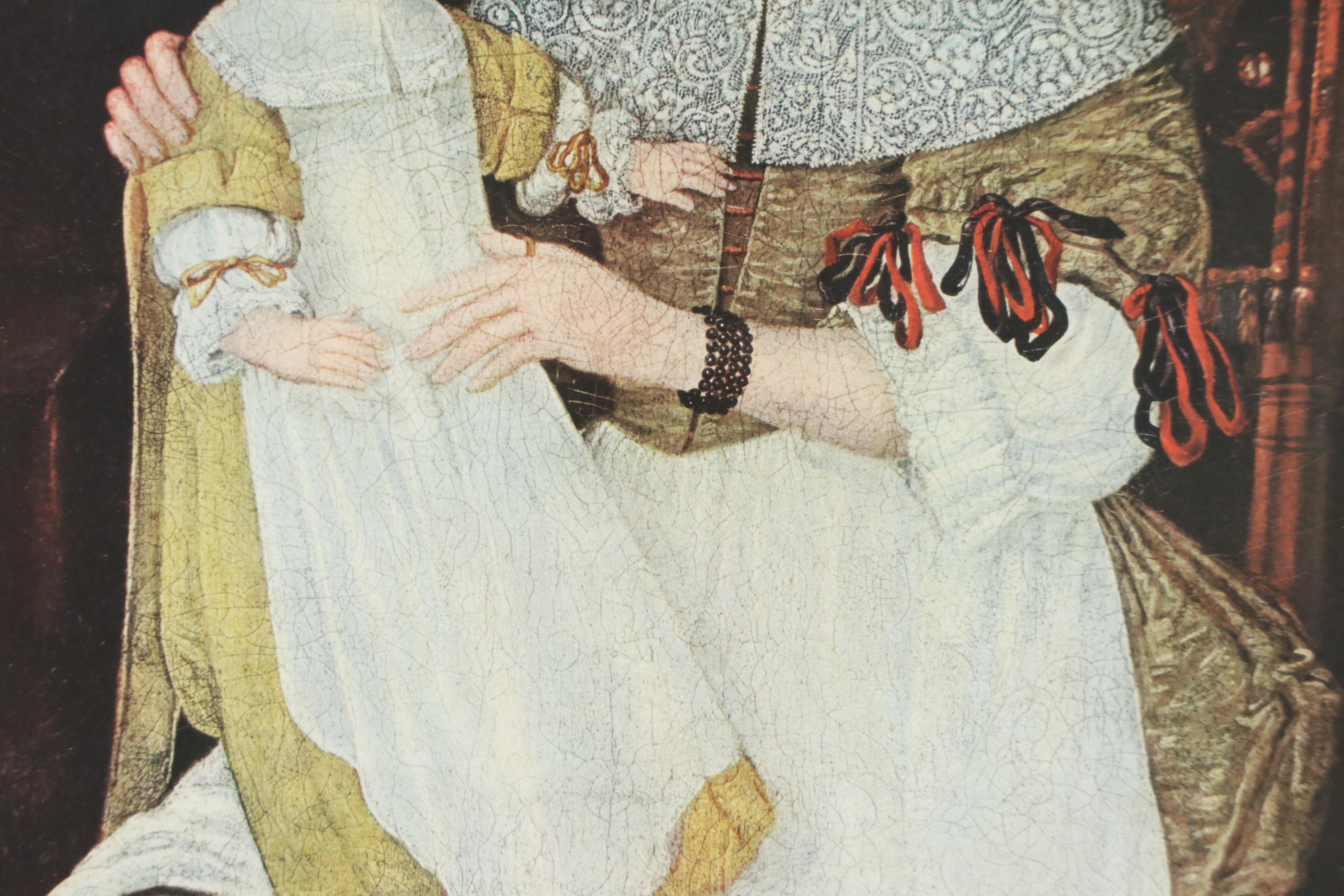 Portrait Offset Lithograph of Elizabeth Clarke Freake and Mary Freake