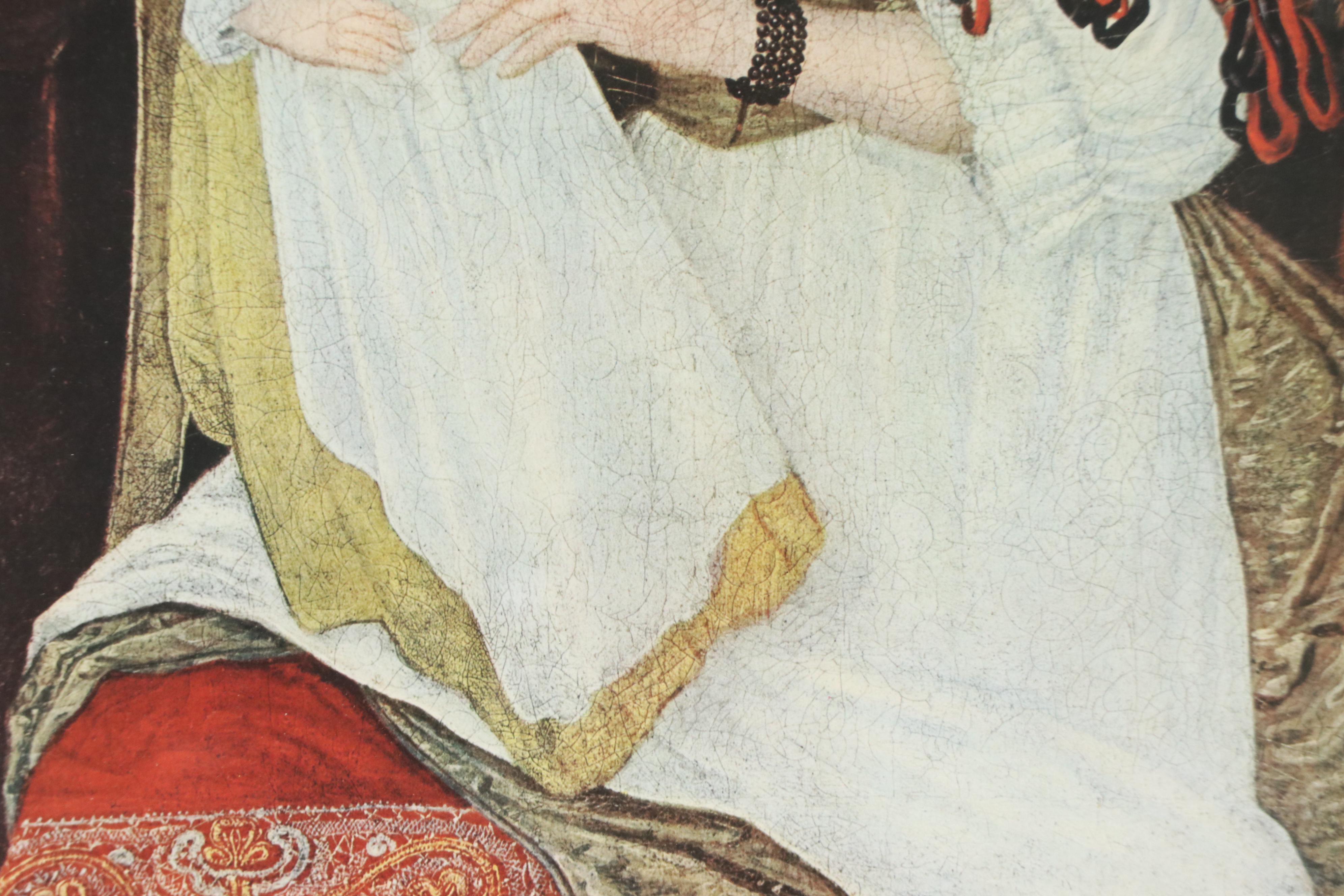 Portrait Offset Lithograph of Elizabeth Clarke Freake and Mary Freake