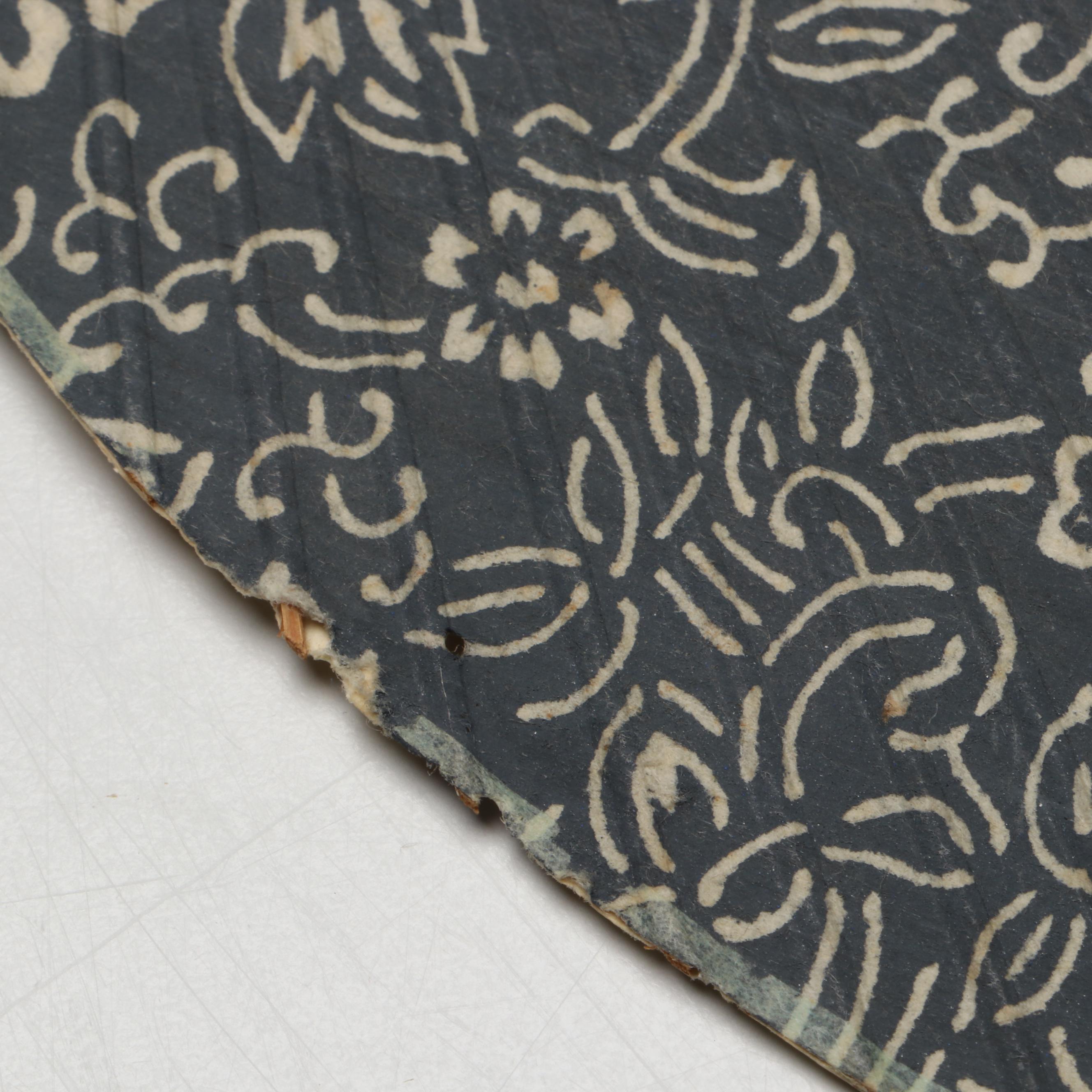 Katoh Terukuni and More Japanese Miyako Uchiwa Bamboo and Washi Paper Hand Fans