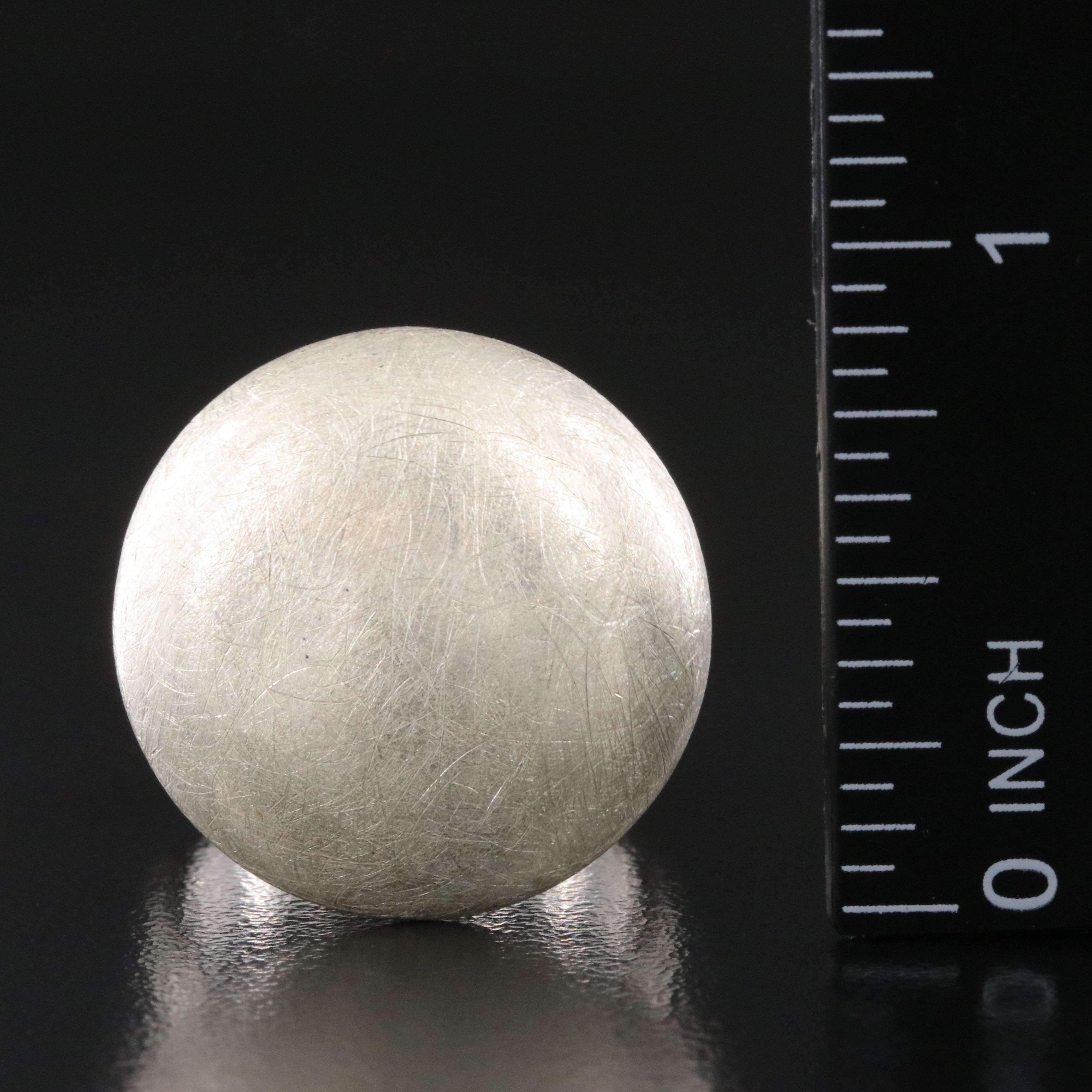 Sterling Dome Ring with Brushed Finish