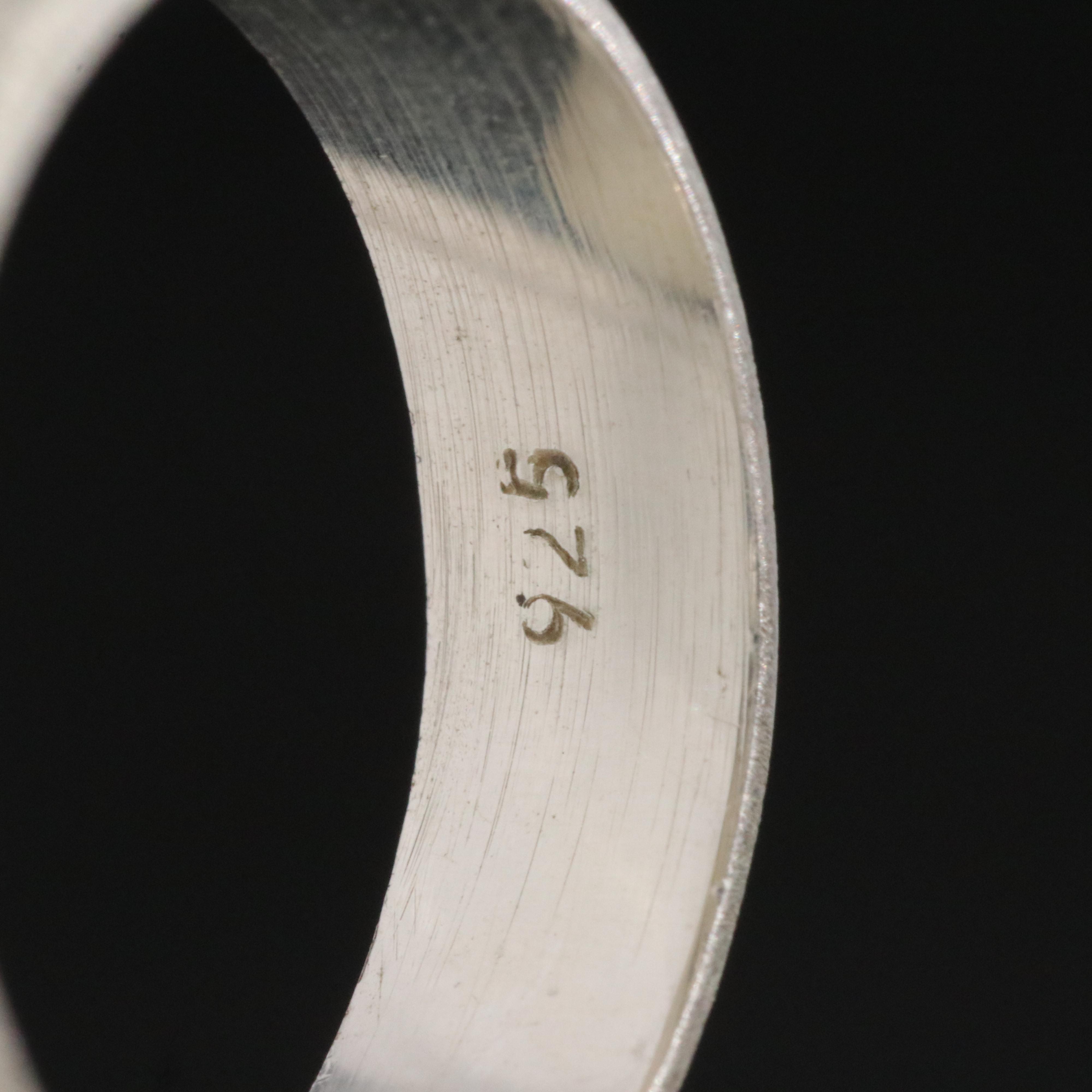 Sterling Dome Ring with Brushed Finish