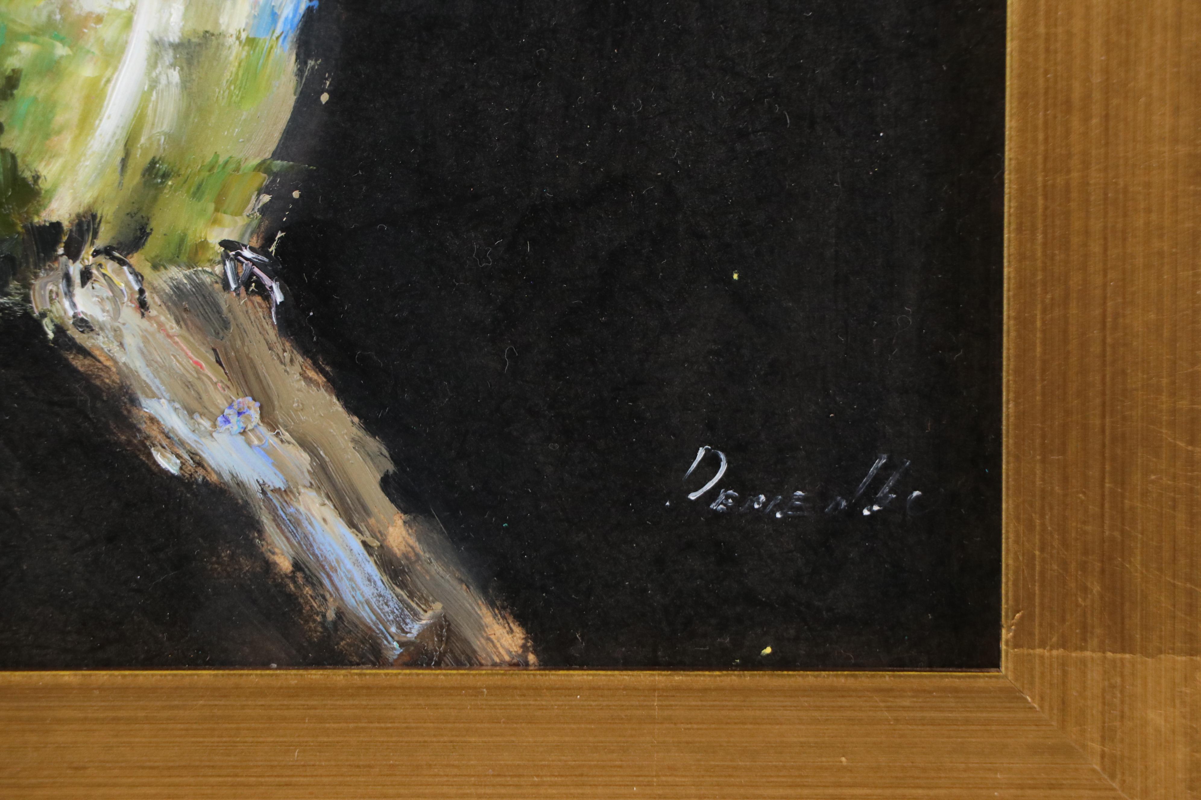 Natalia Demenko Oil Painting of Ruby-Throated Hummingbird, 21st Century