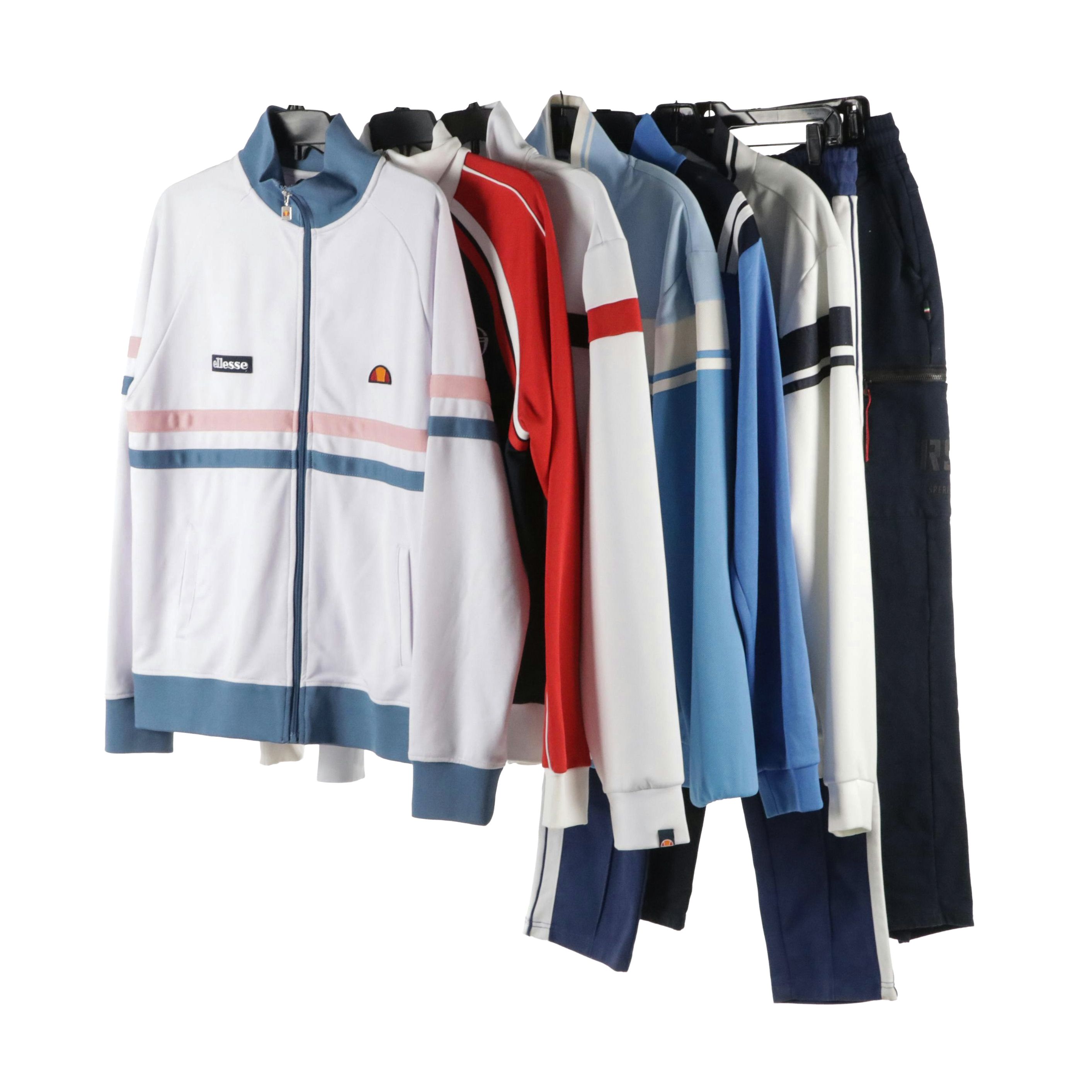 Men's Ellesse Track Jackets and Pants, Sergio Tacchini Zip Jackets, Other Sweats