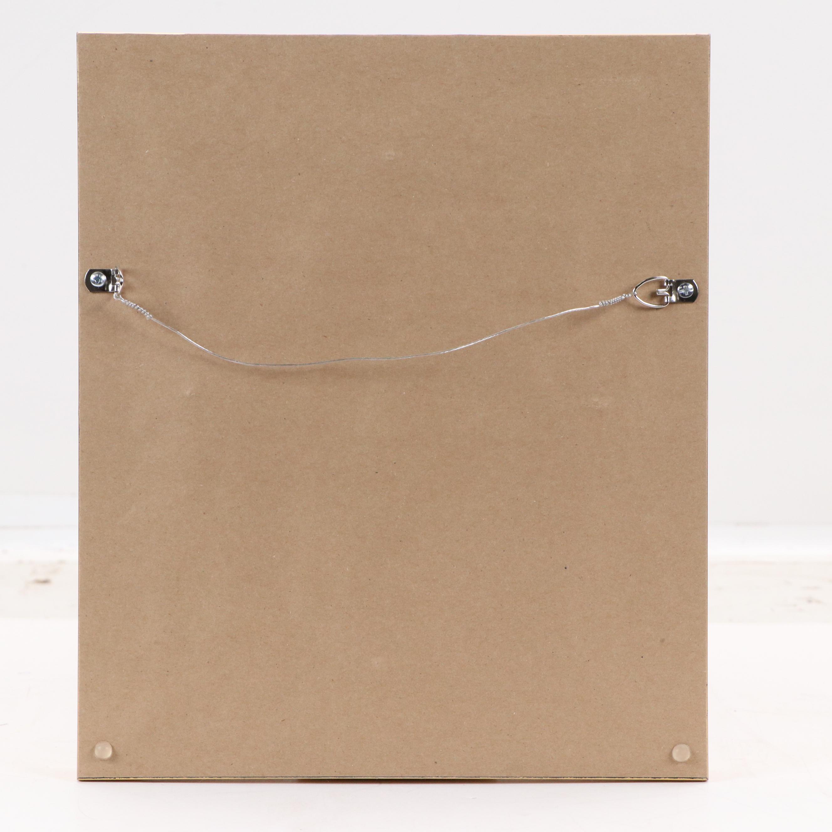 Impressionistic Oil Painting of Tree at Sunset, 21st Century