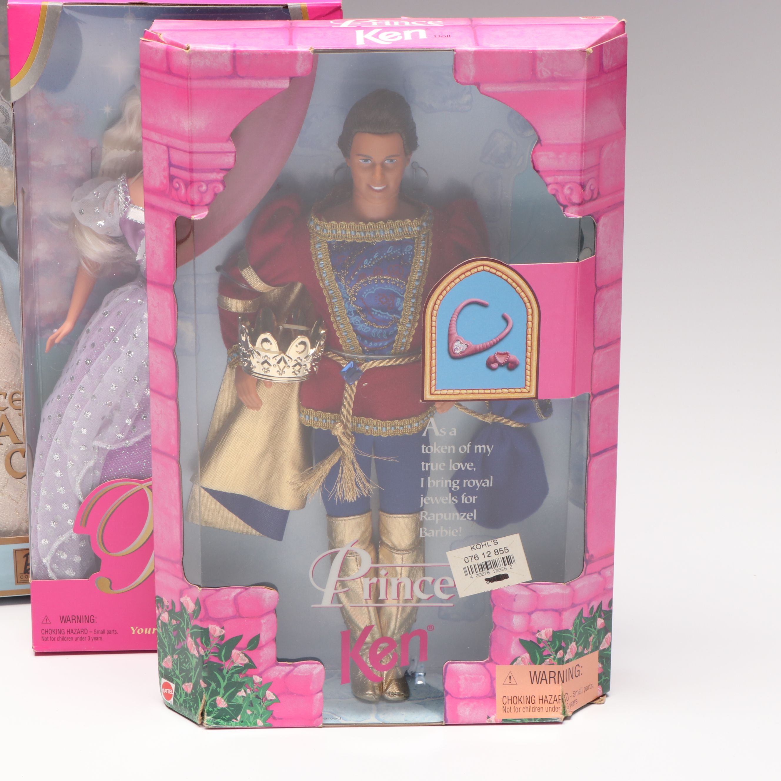 Barbie "Princess of the Danish Court" with More Barbie and Ken Dolls