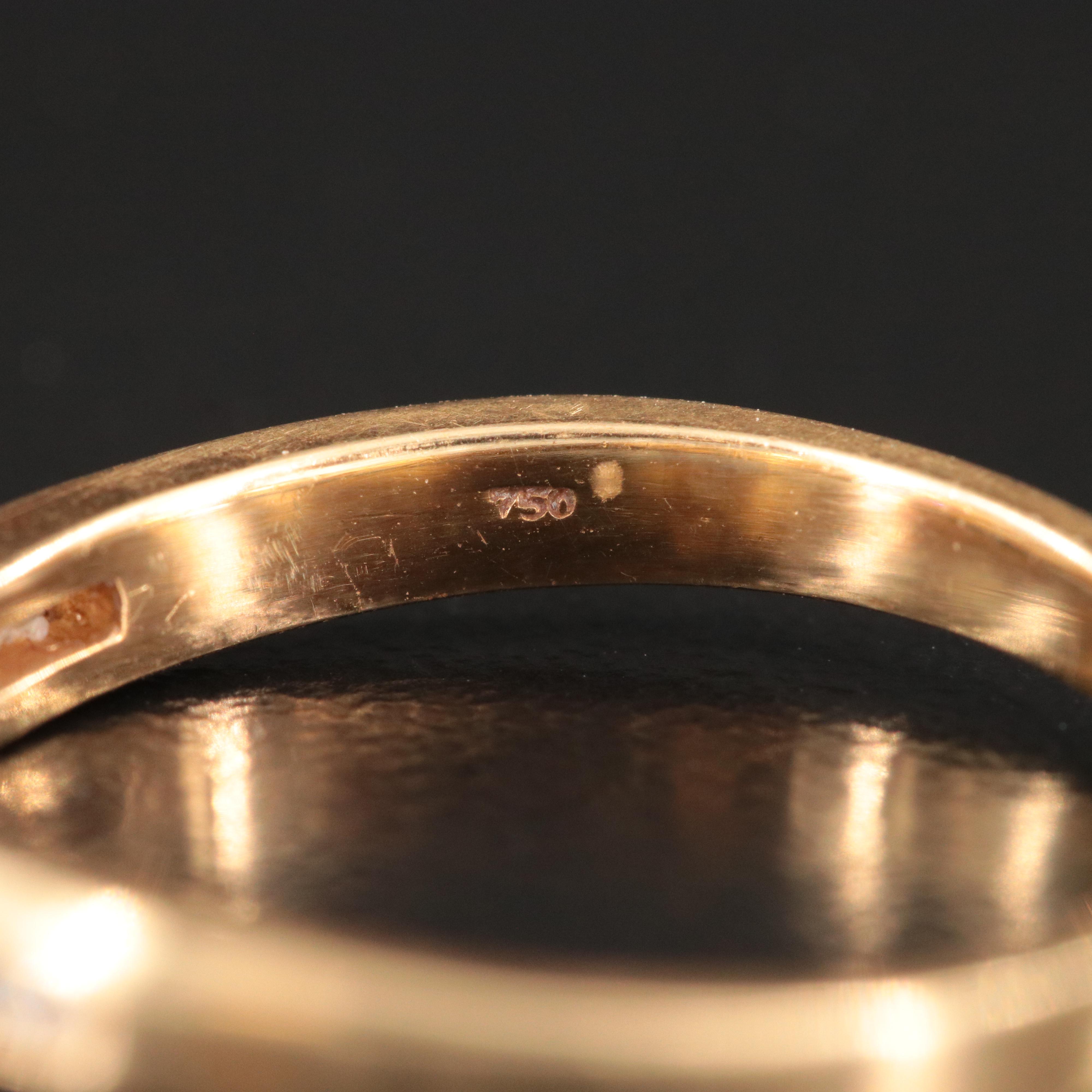 18K Ruby and Diamond Wave Ring