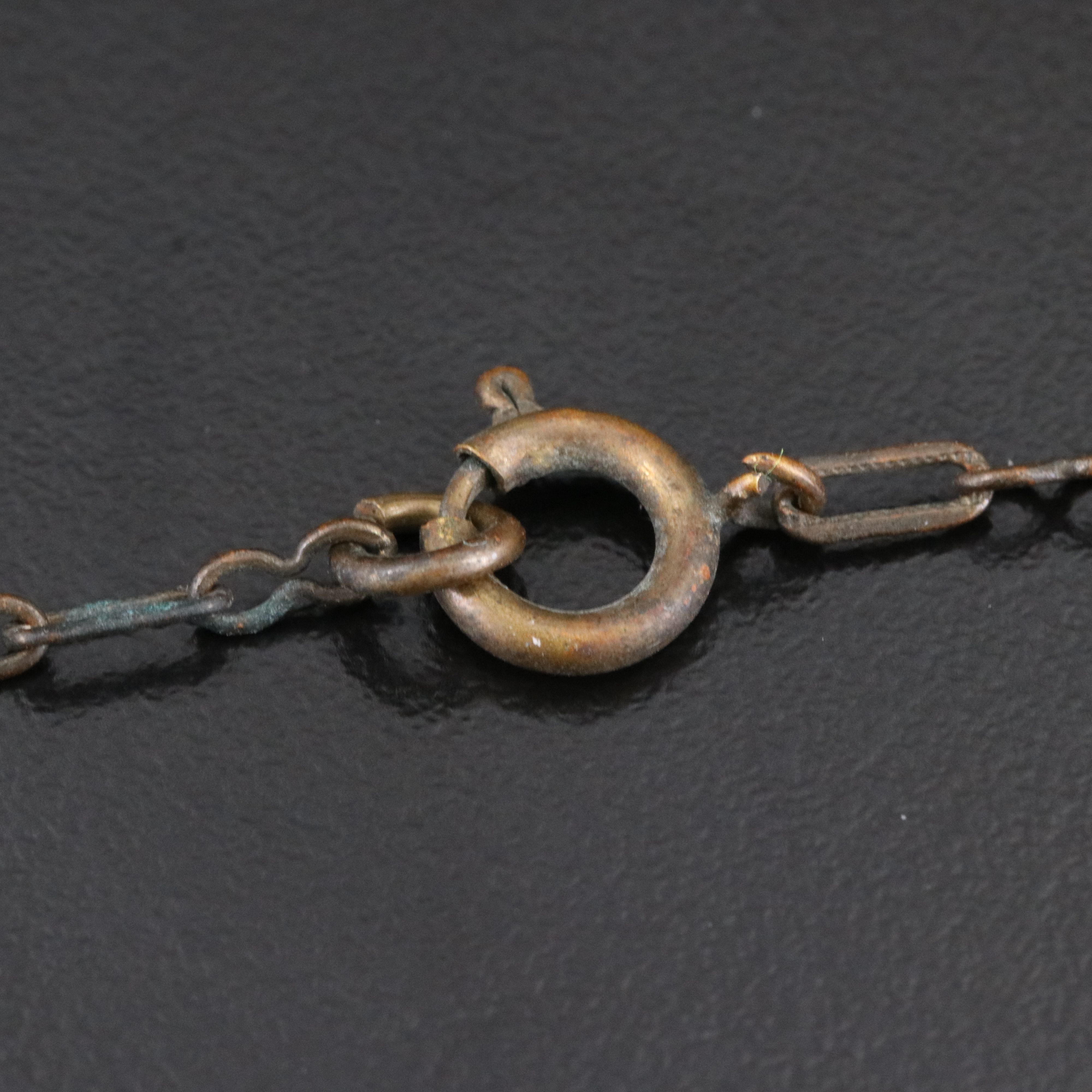 1930s Deco Panel Necklace with Early Plastic