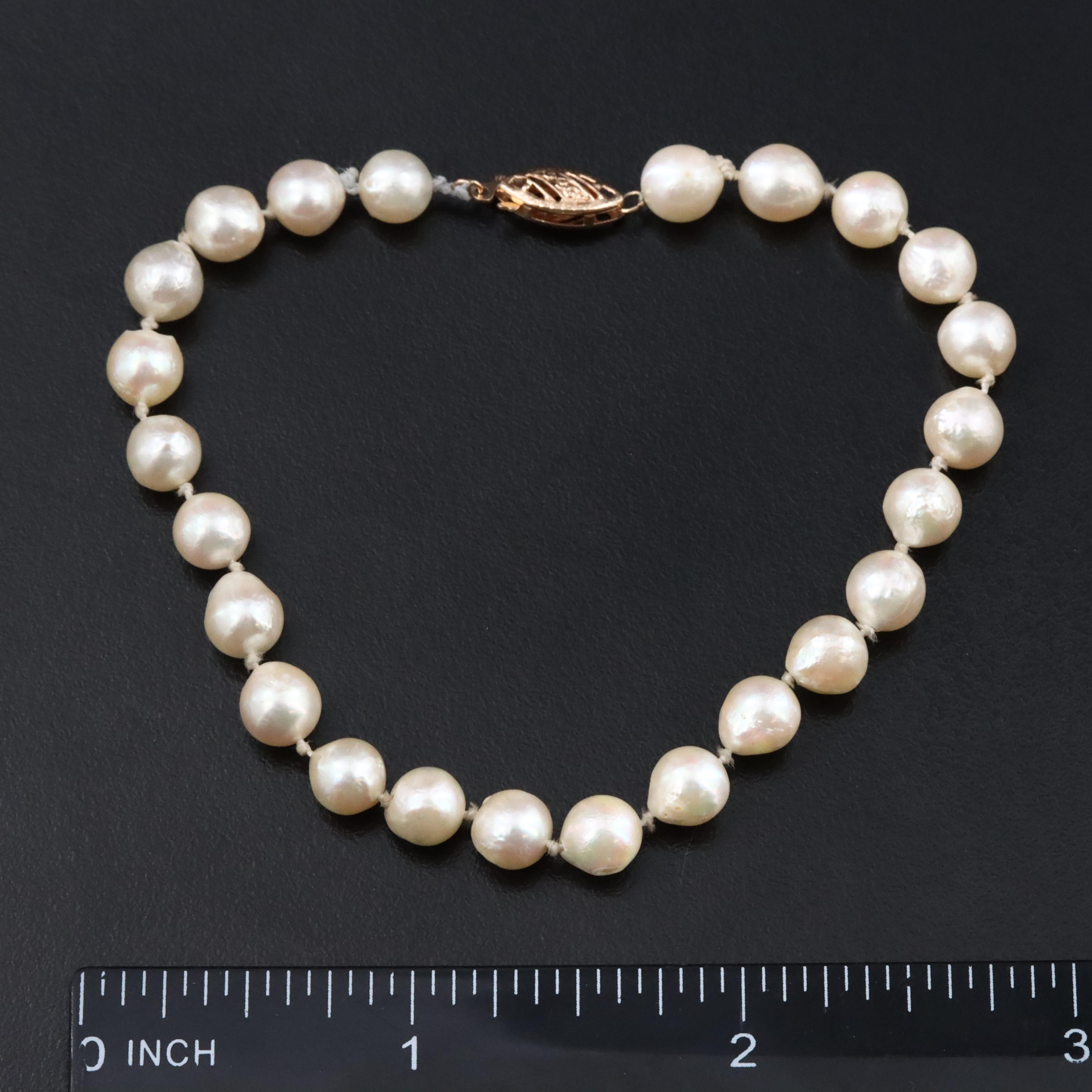 Pearl Bracelet with 14K Clasp