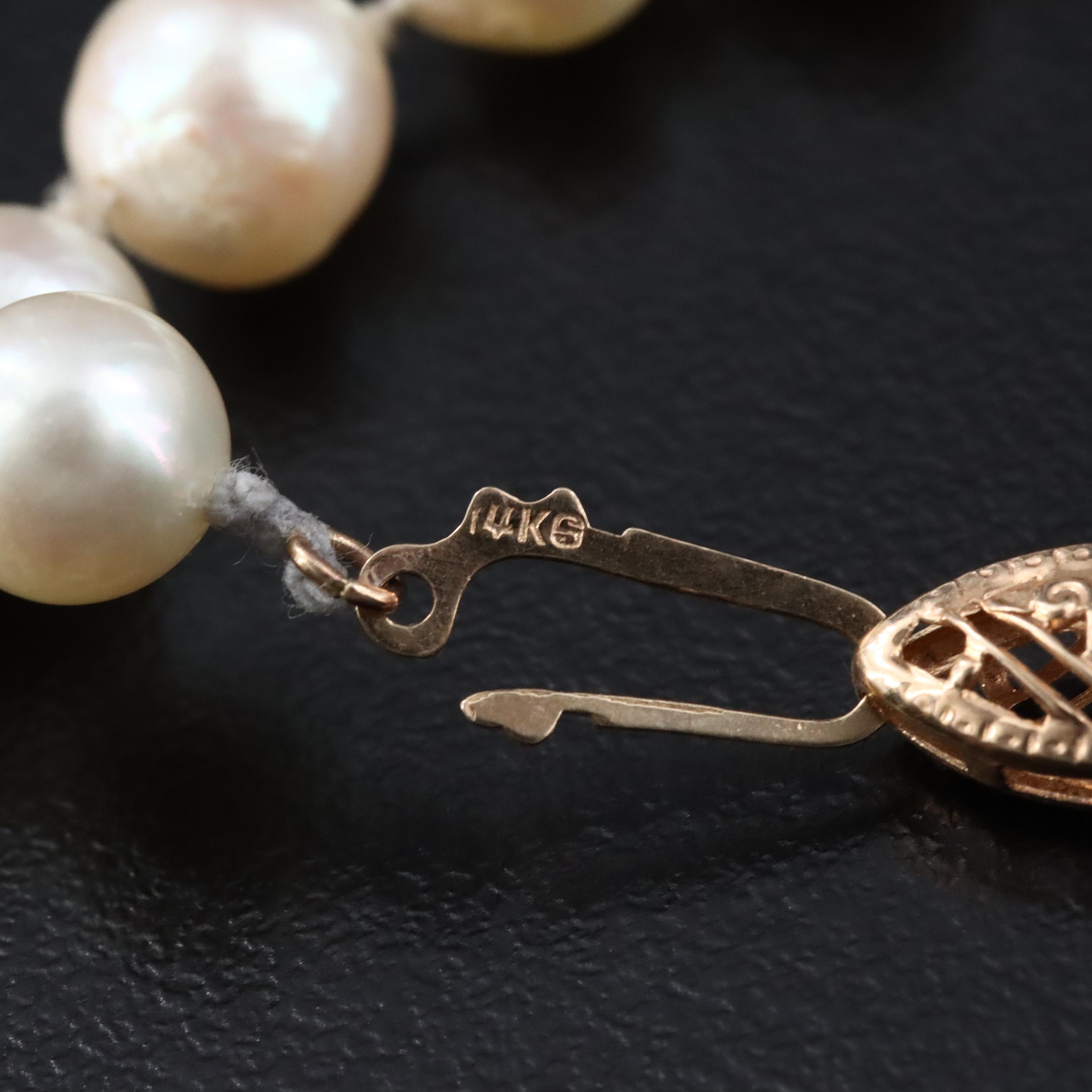 Pearl Bracelet with 14K Clasp