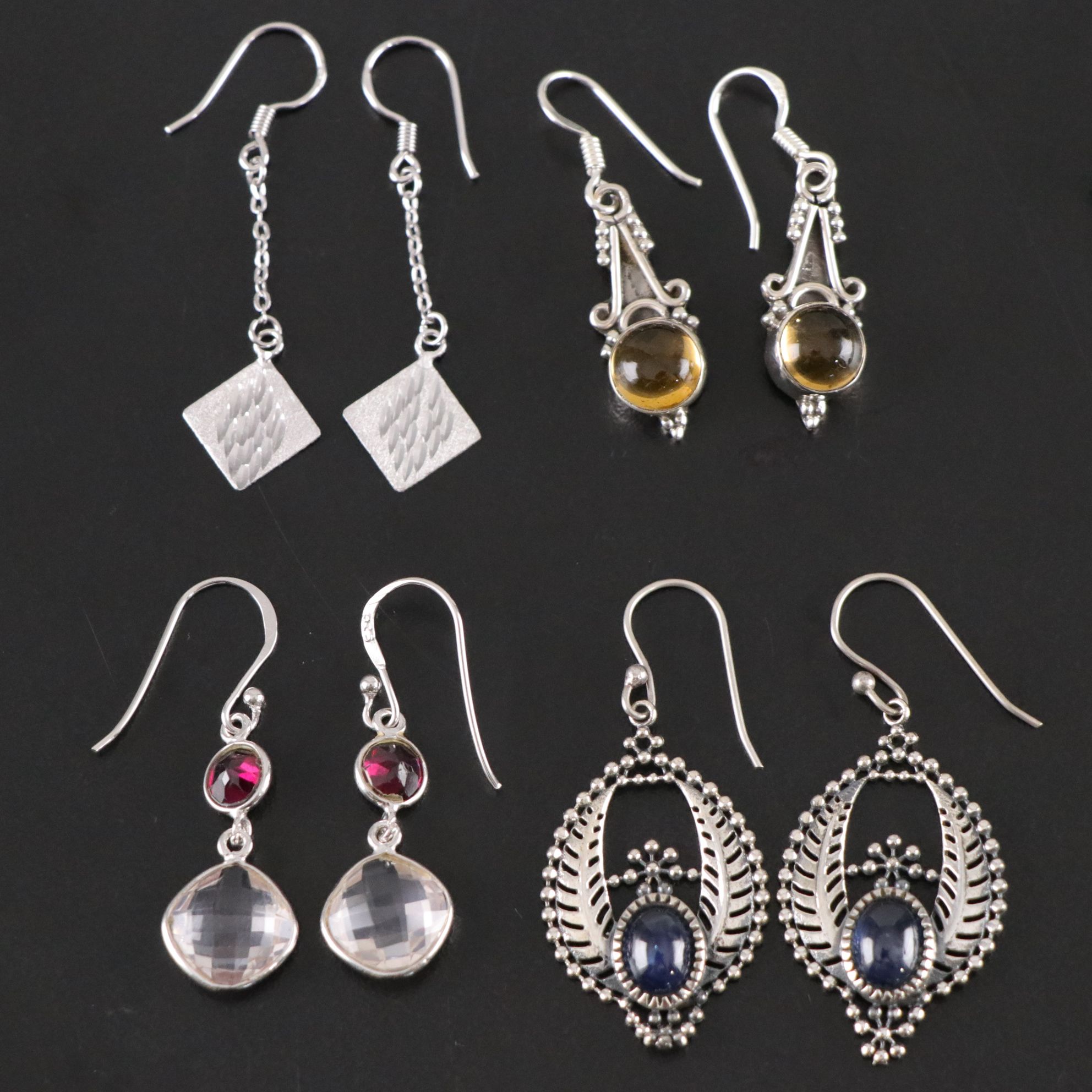 14 Assorted Sterling Silver Rings, Necklaces, Earrings and Pendants