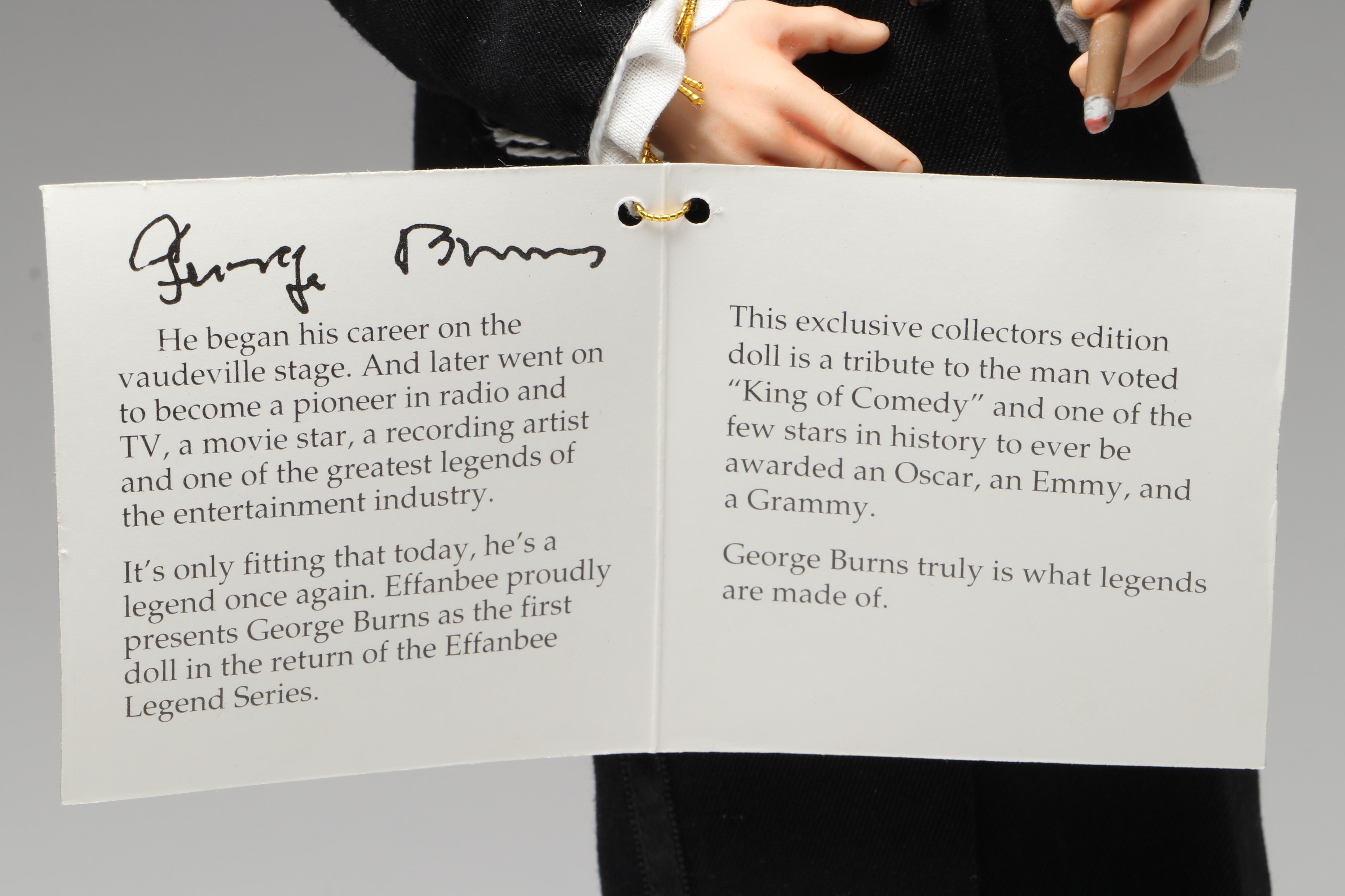 Effanbee American Legend George Burns Centennial Year Doll, 1996