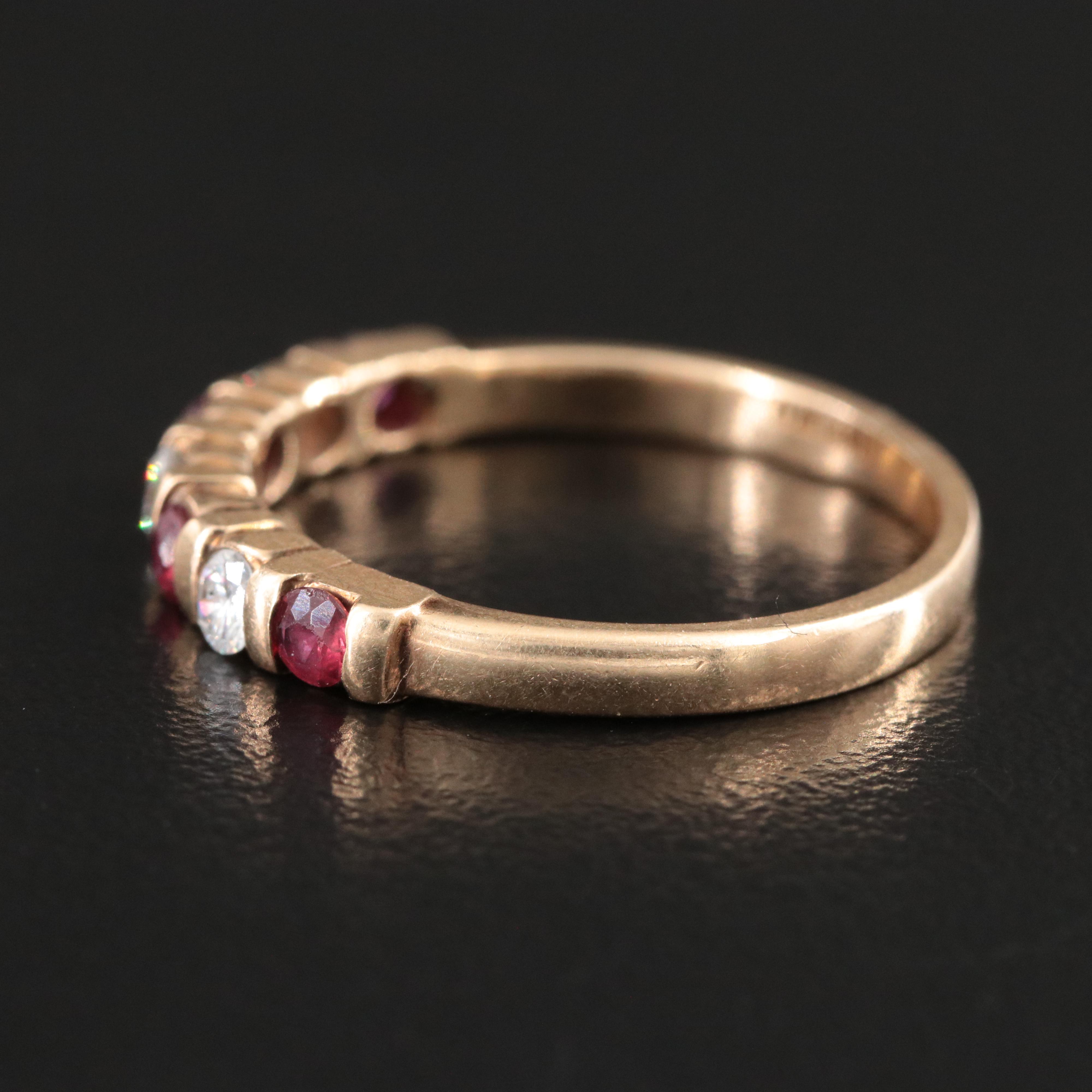 14K Ruby and Diamond Ring