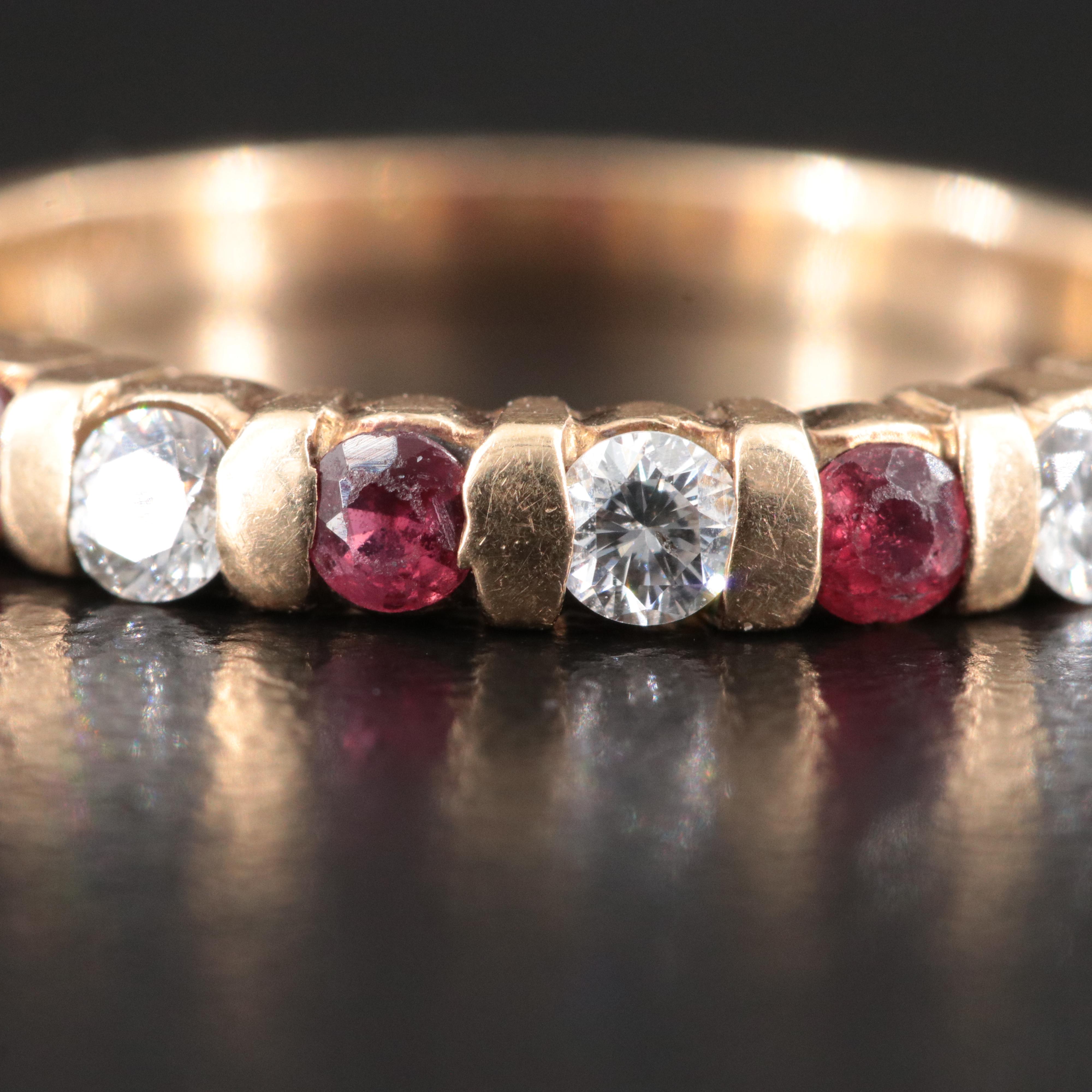 14K Ruby and Diamond Ring