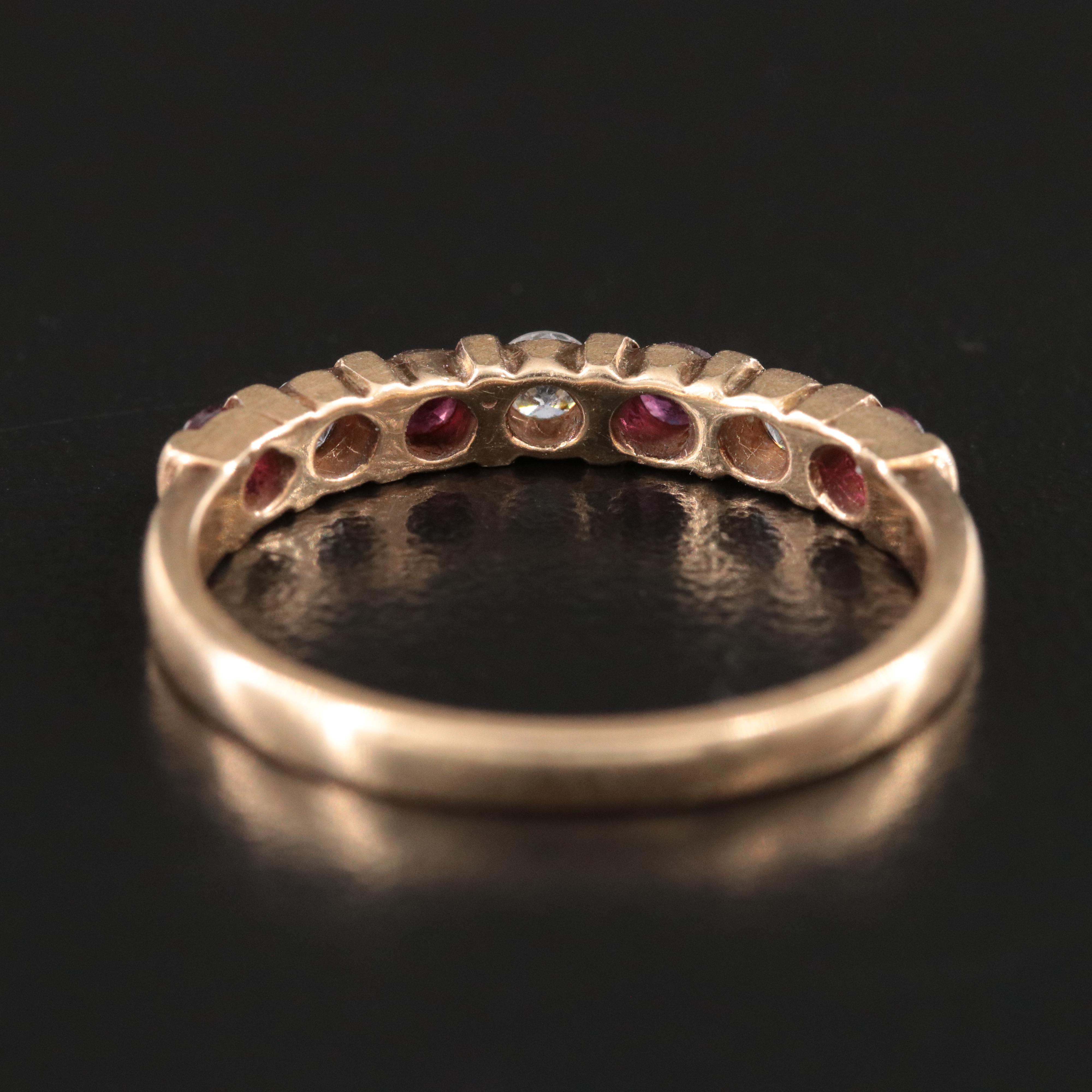 14K Ruby and Diamond Ring