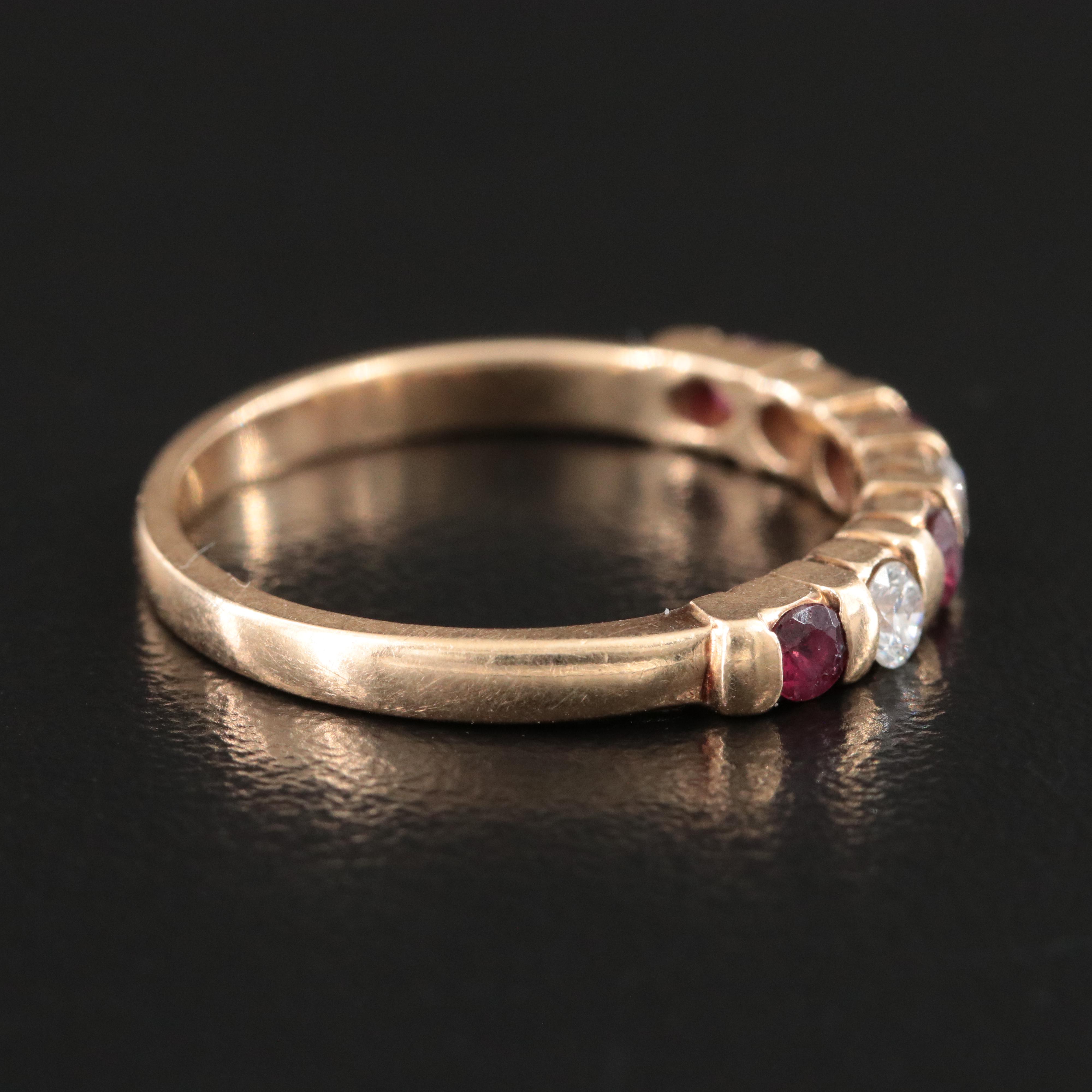 14K Ruby and Diamond Ring