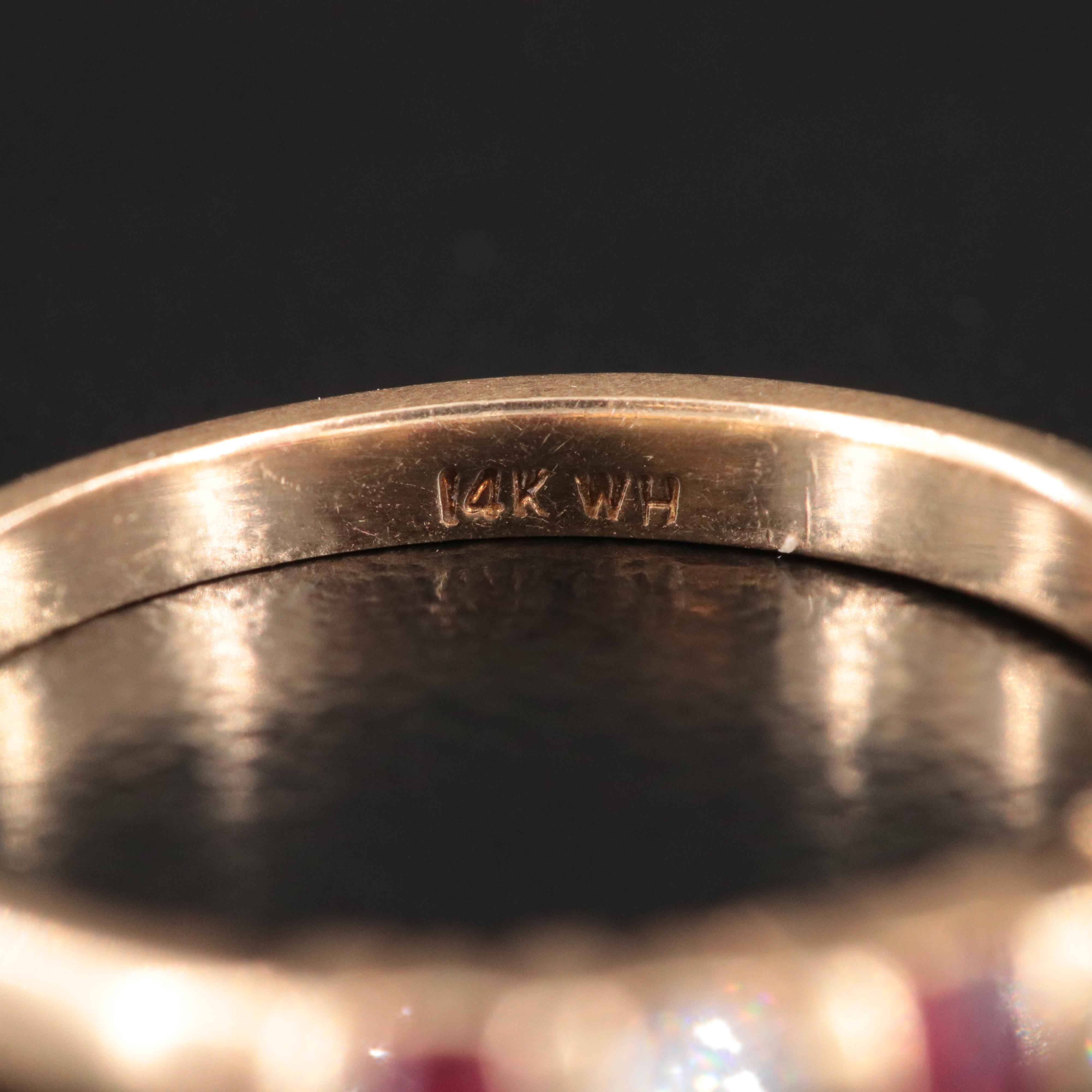 14K Ruby and Diamond Ring