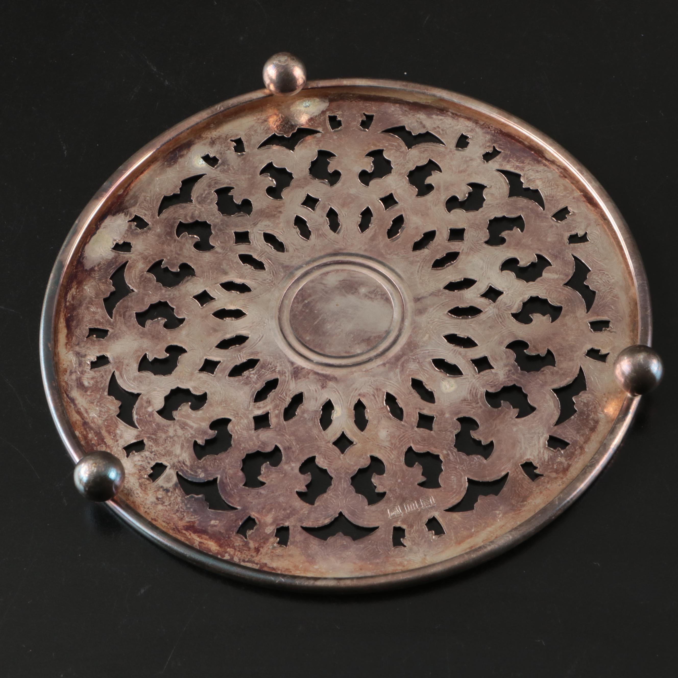 Watson Company Silver Plate Trivet, Silver Plate Platters, and More Tableware