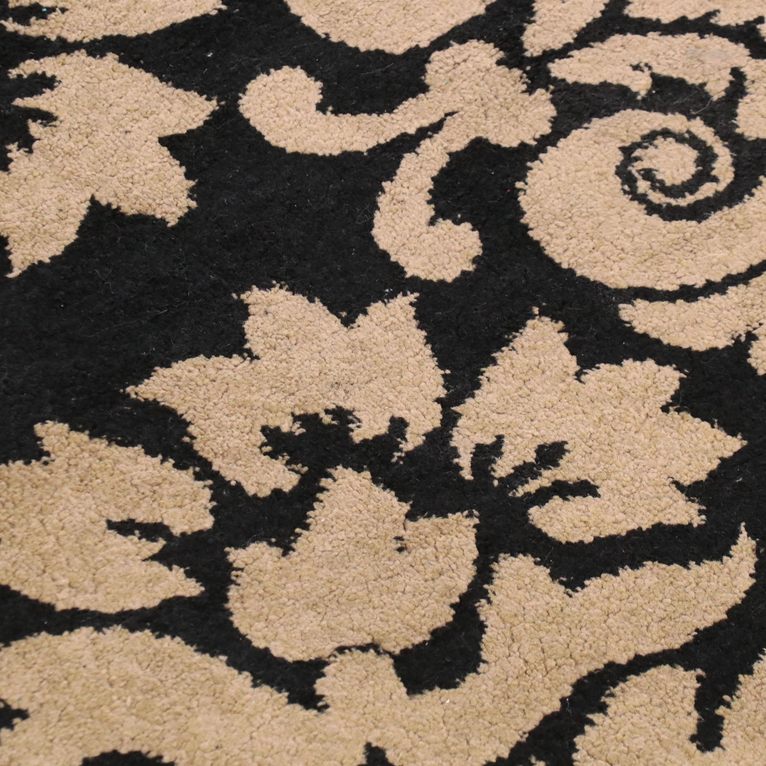 5'3 x 5'3 Machine Made Round Italian Como Round Accent Rug