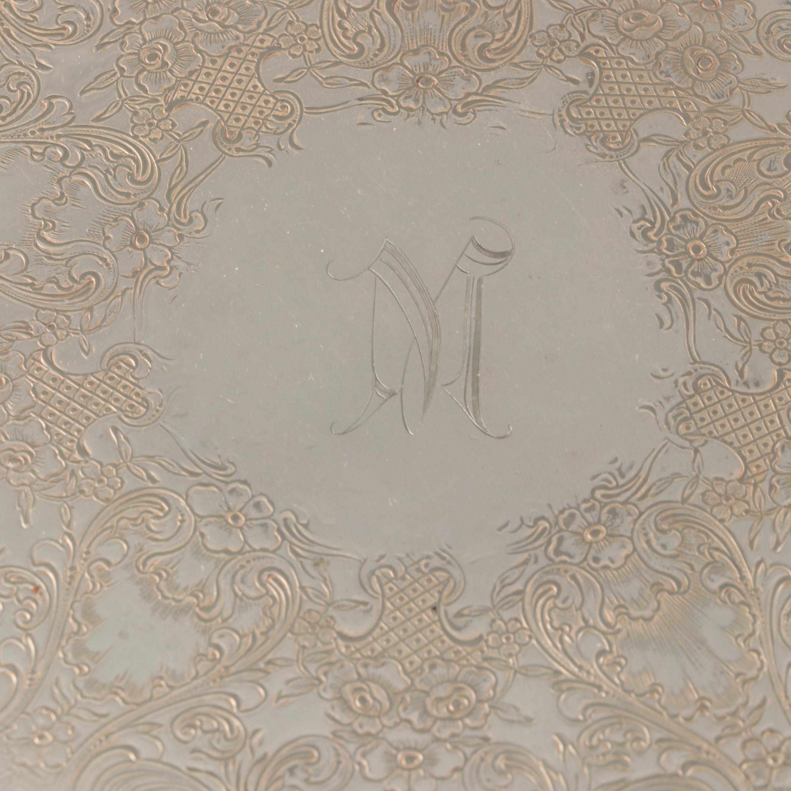 Watson Company Silver Plate Trivet, Silver Plate Platters, and More Tableware