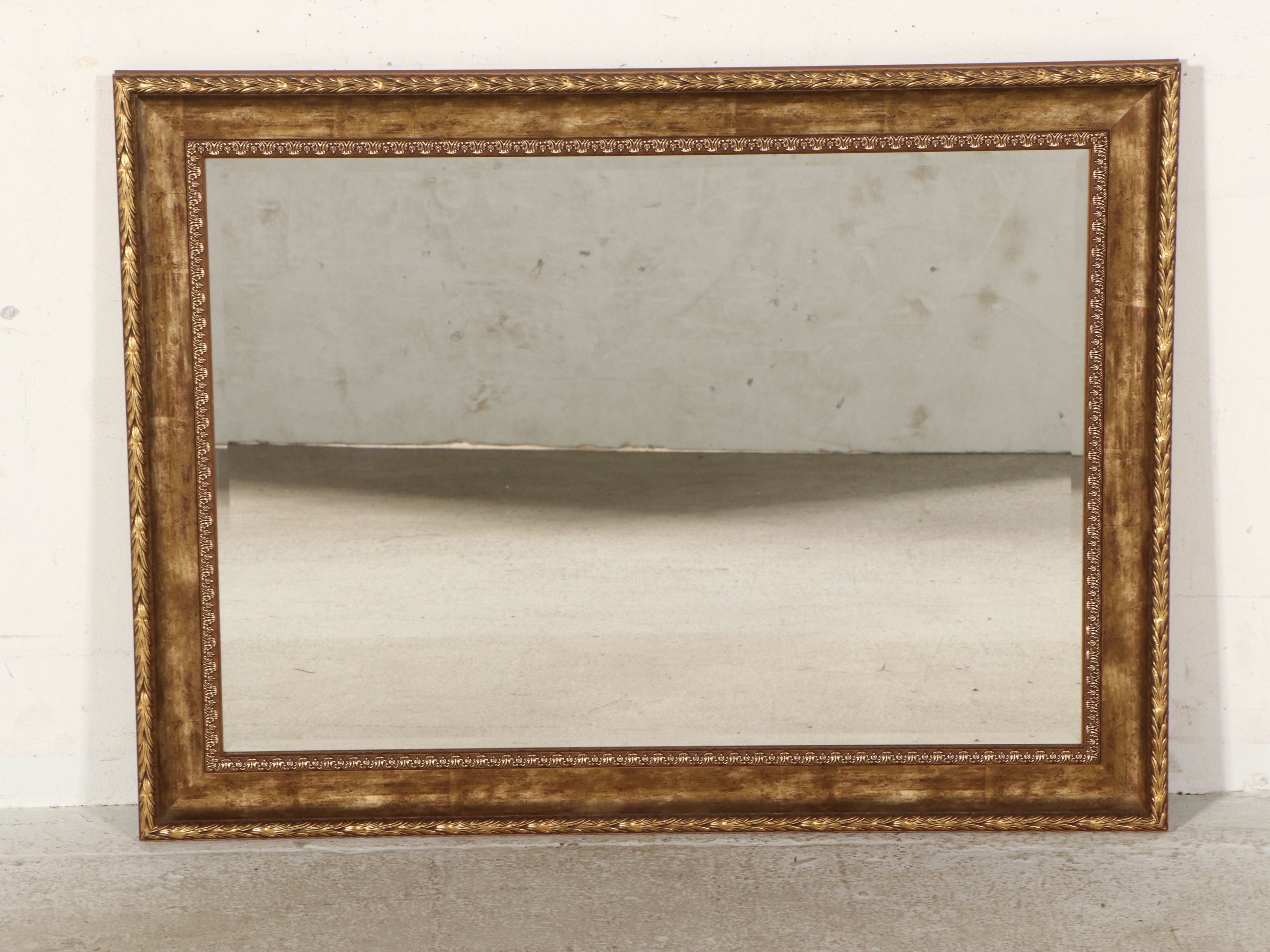 Regency Style Gilt Sunburst and Other Rectangular Wall Mirror
