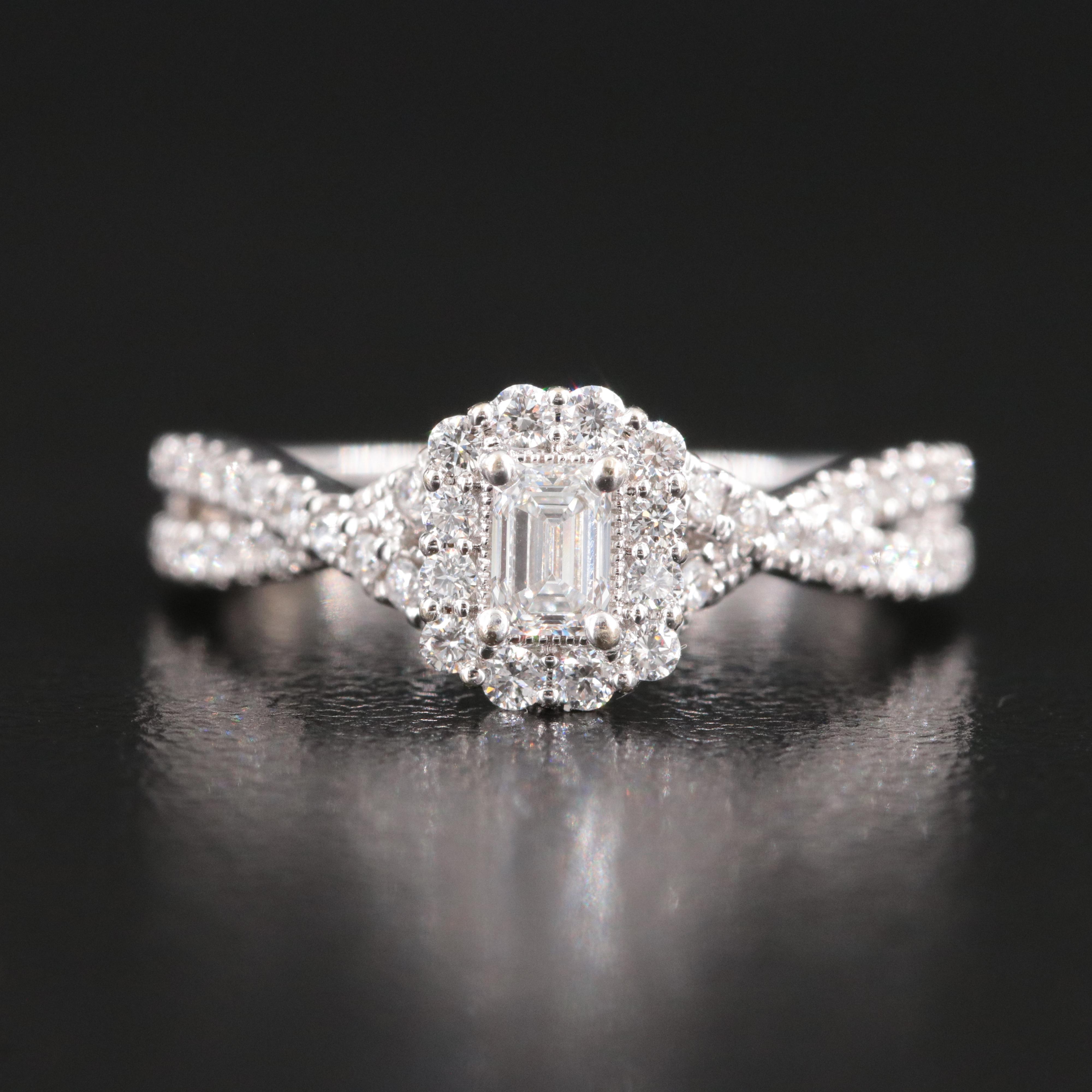 14K 0.57 CTW Lab Grown Diamond Ring