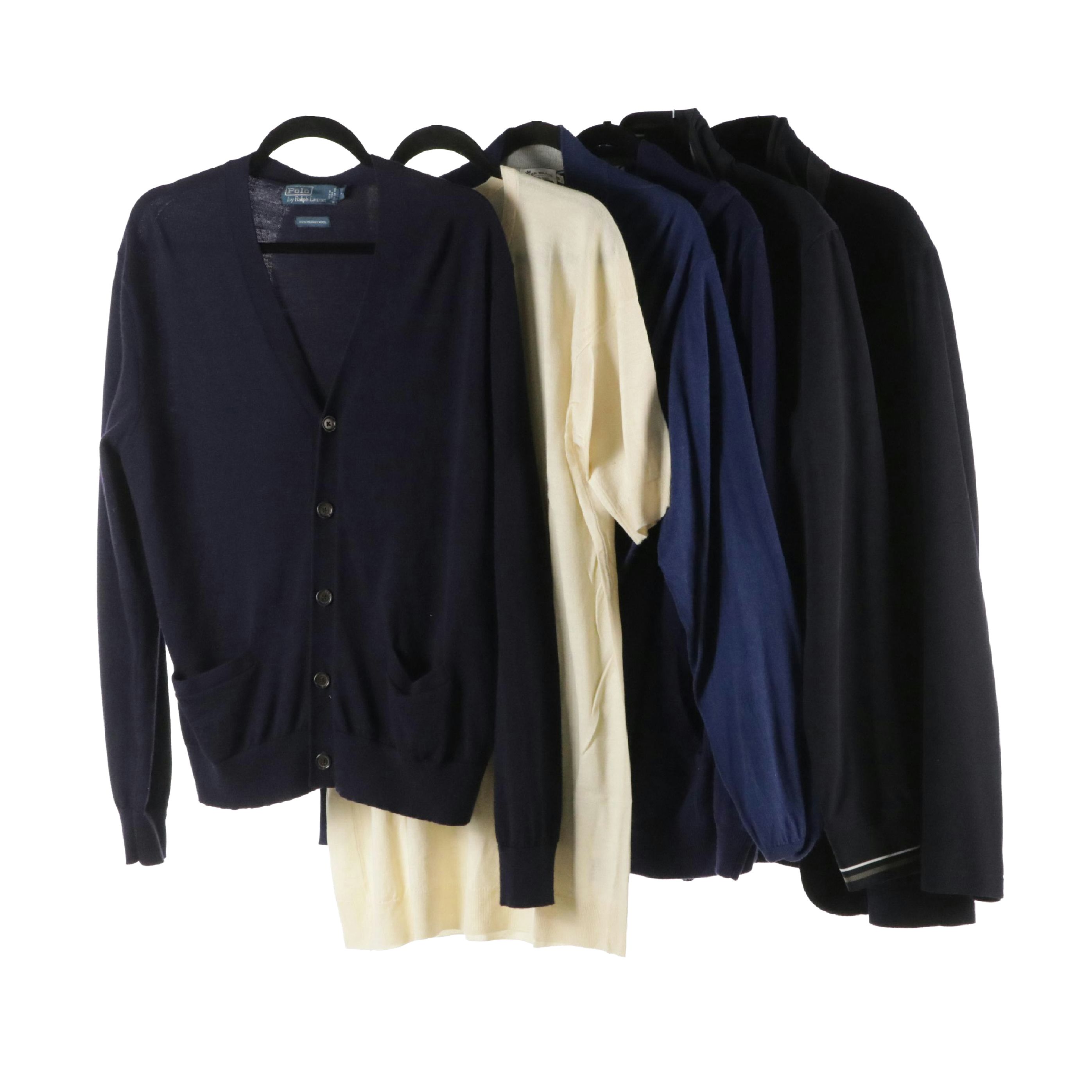 Men's Cesare Attolini Cashmere Coat, Polo Ralph Lauren Cashmere Cardigan & More