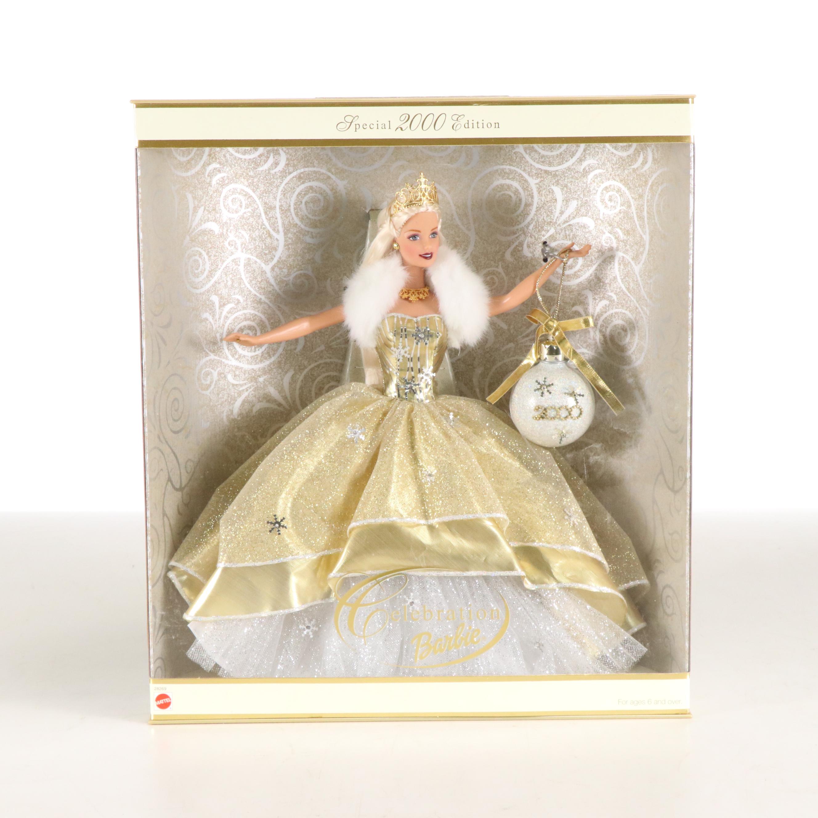 Barbie "Jewel Skating" and "Happy Holidays" with More Barbie Dolls