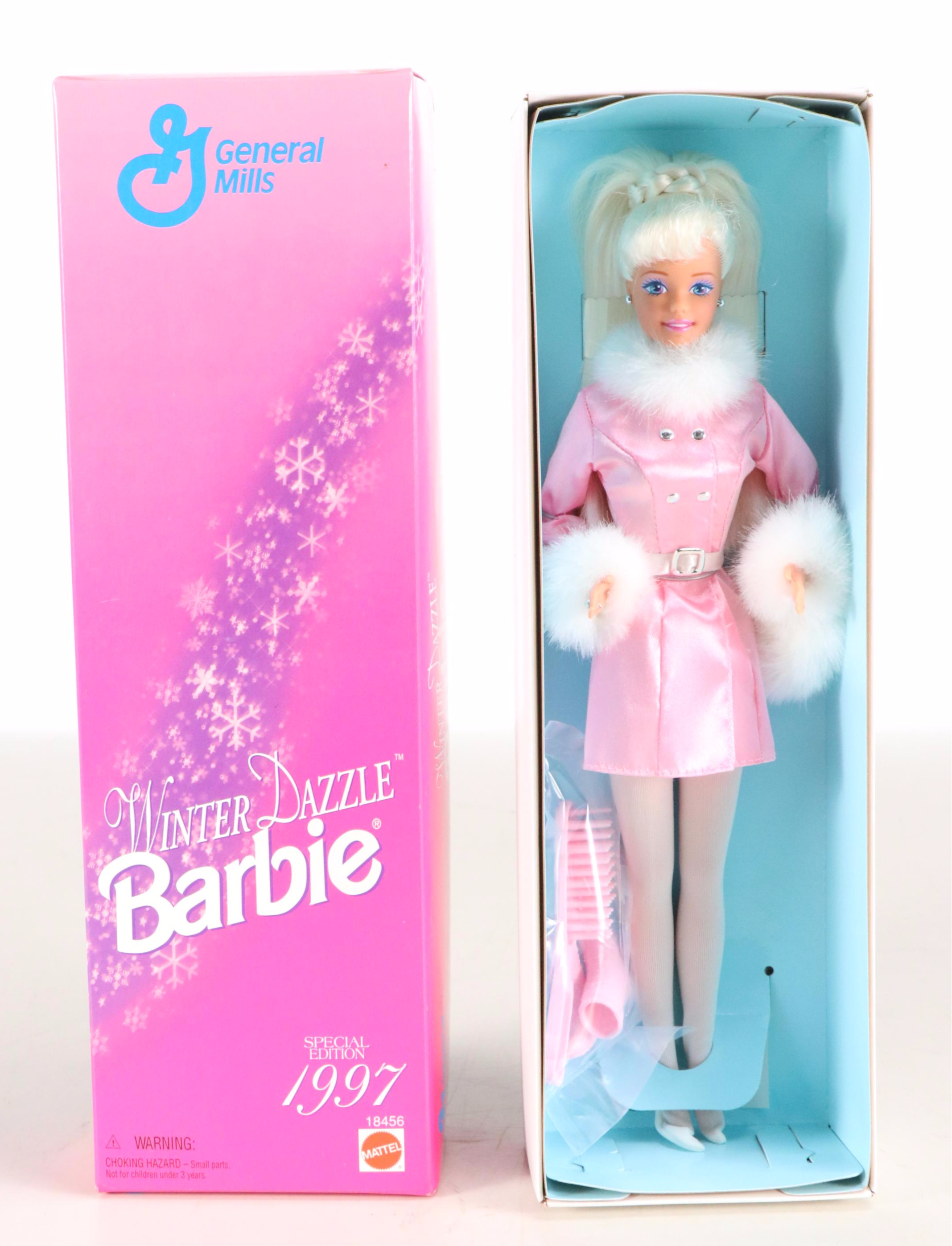 Barbie "Jewel Skating" and "Happy Holidays" with More Barbie Dolls