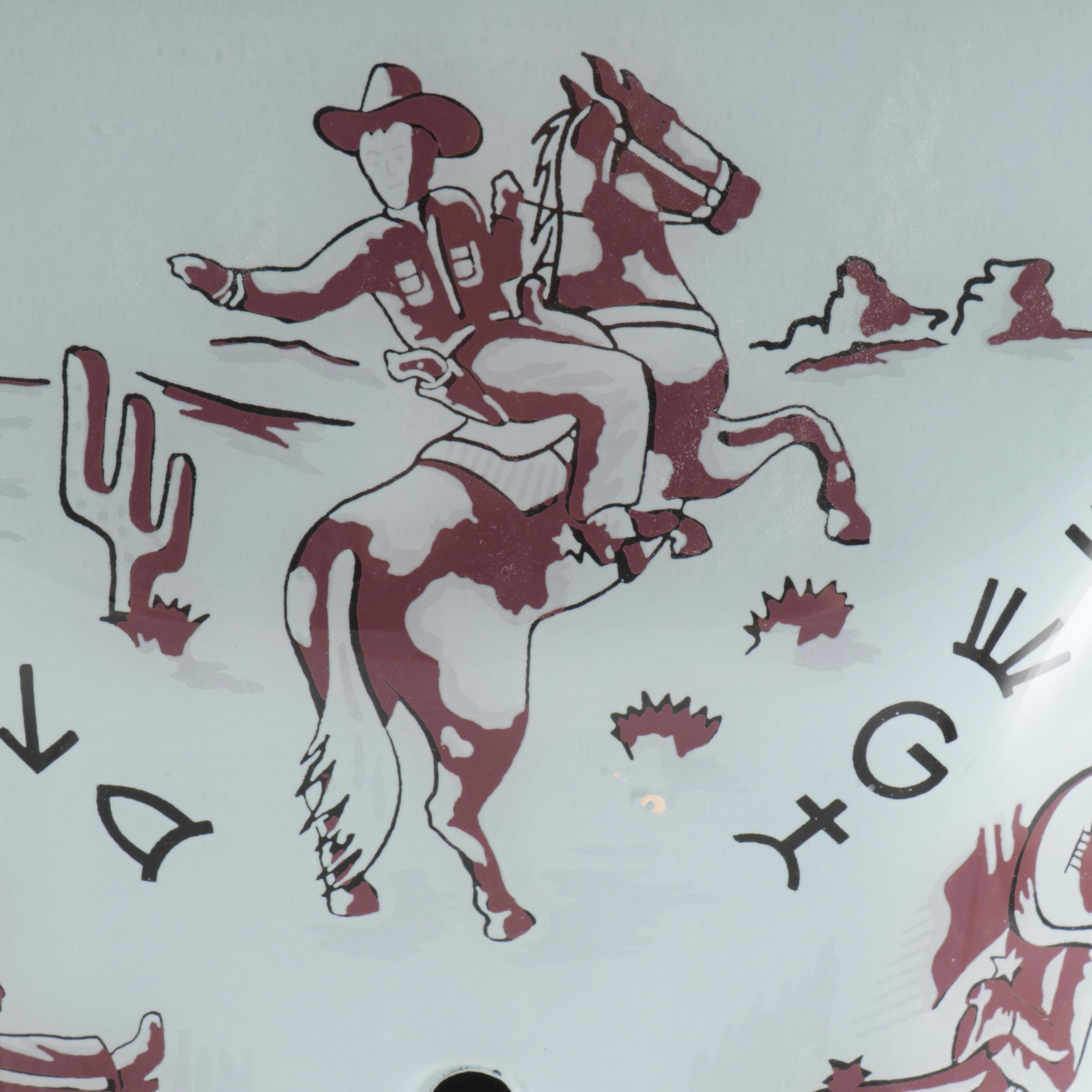 Celestial Glass with Western Square Glass Ceiling Light Shades