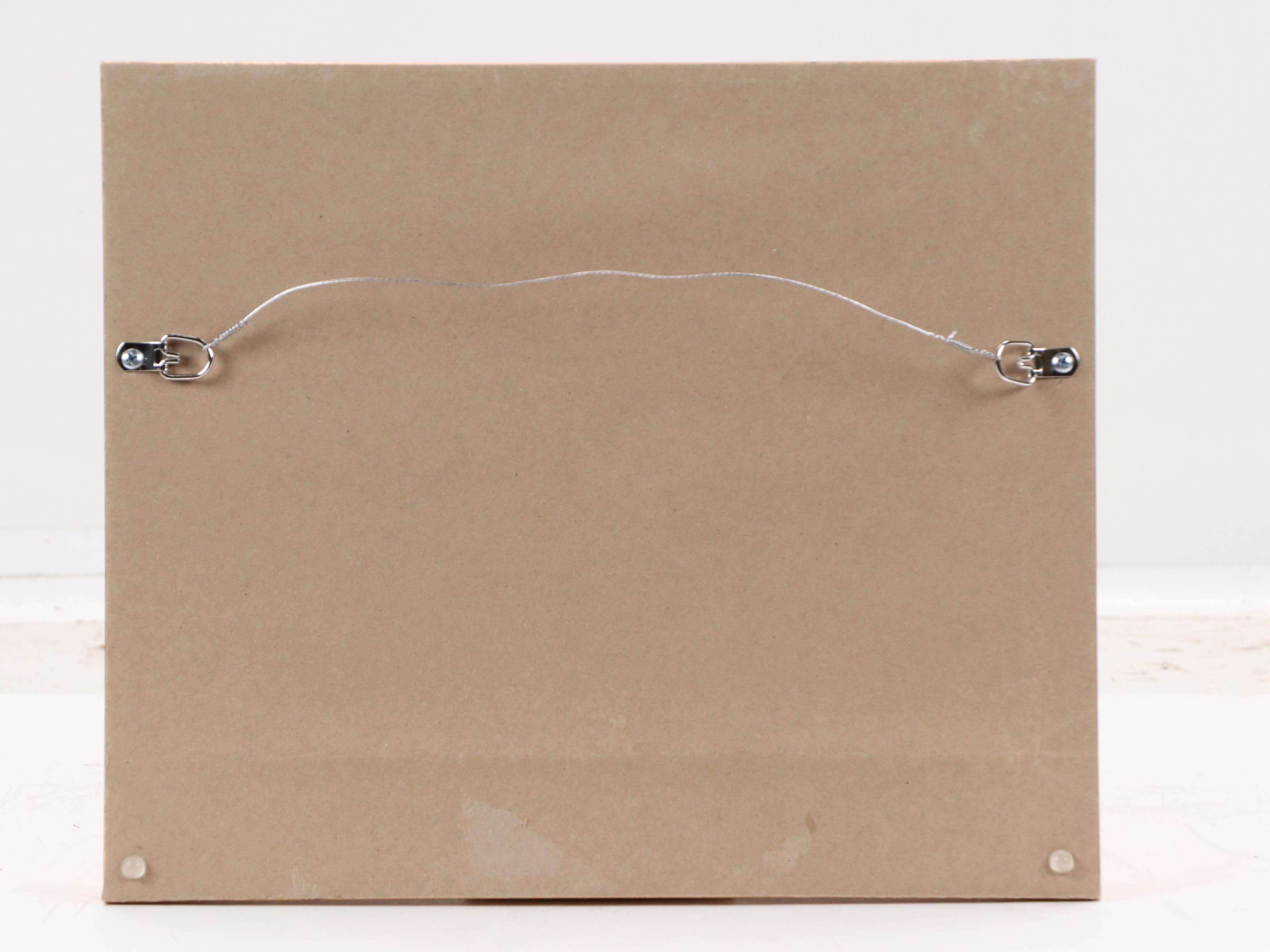 Realistic Oil Painting of Wave Crashing on Rock, 21st Century