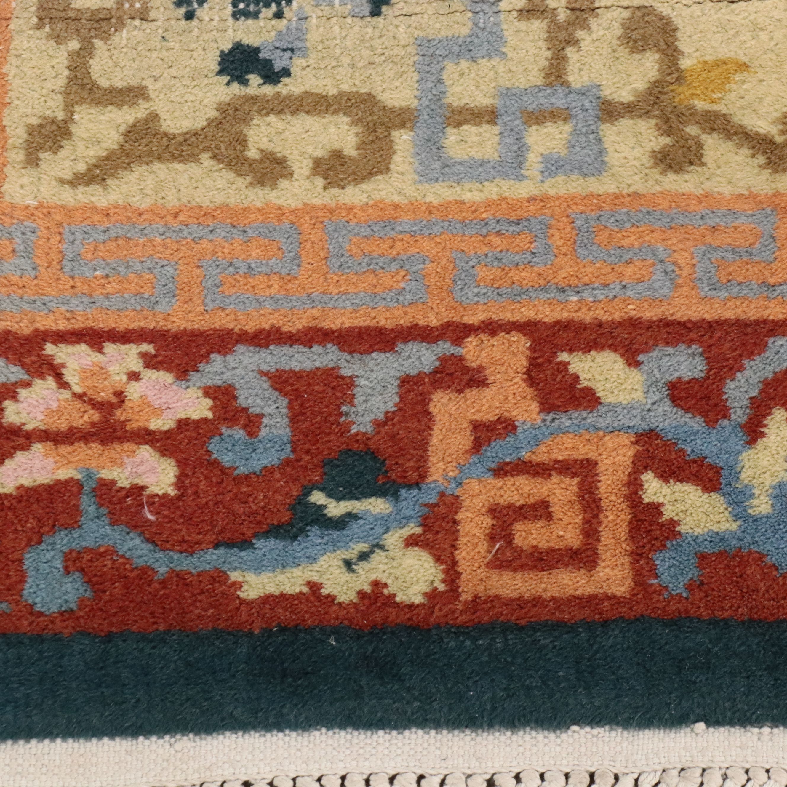 3'11 x 6'6 Hand-Knotted Chinese Peking Area Rug