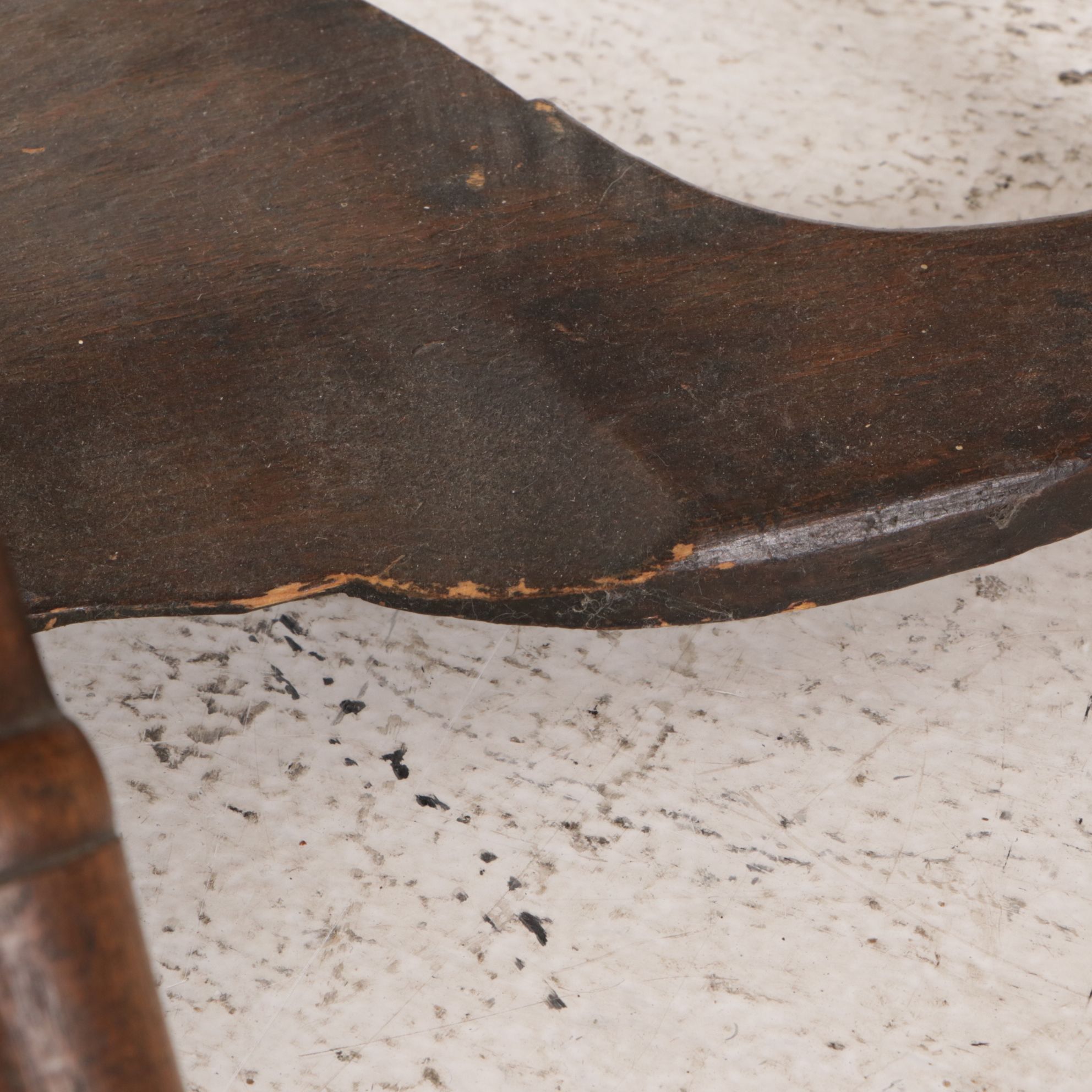 Norwegian Finish Primitive Thread Spinning Wheel with Expandable Nest, 19th C.