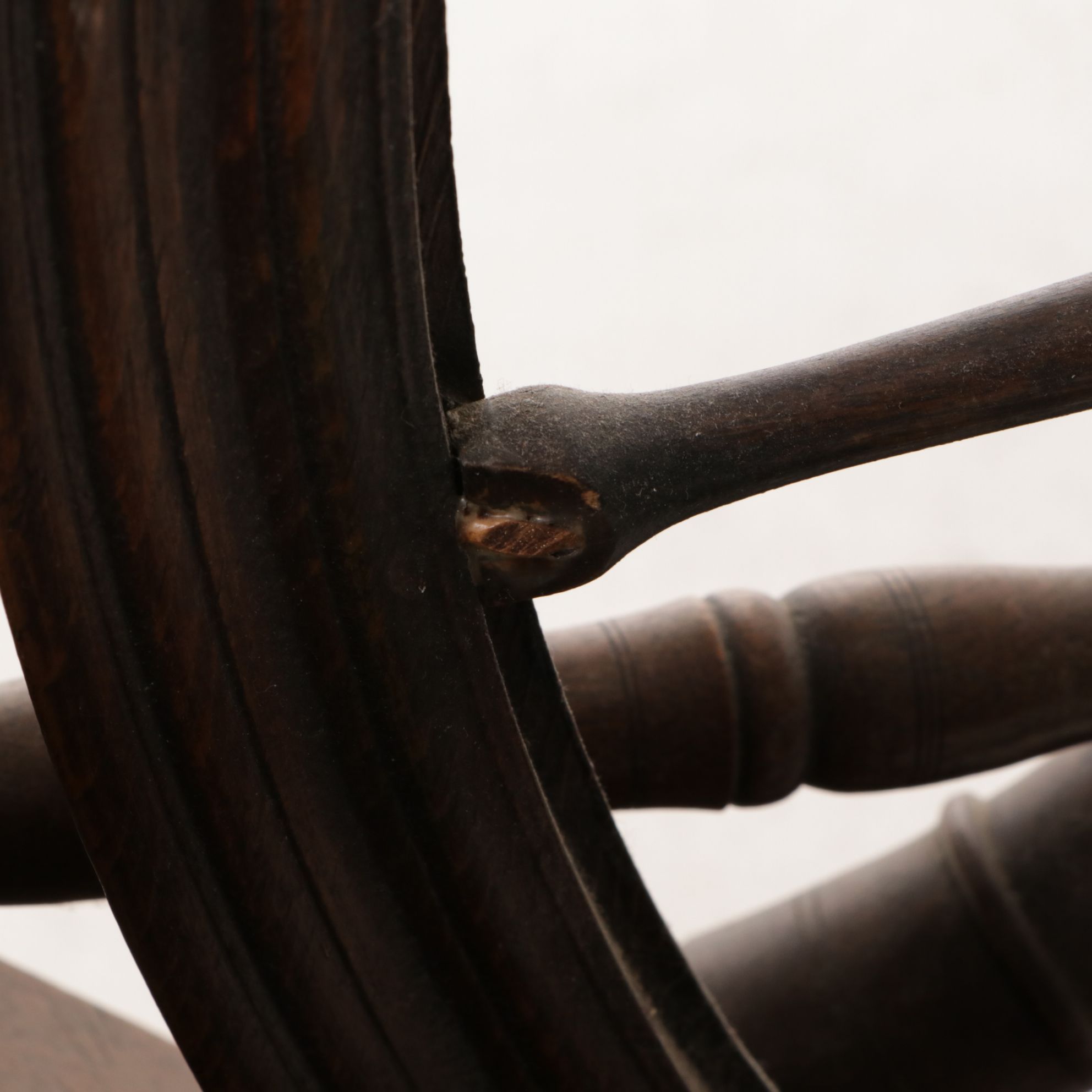 Norwegian Finish Primitive Thread Spinning Wheel with Expandable Nest, 19th C.