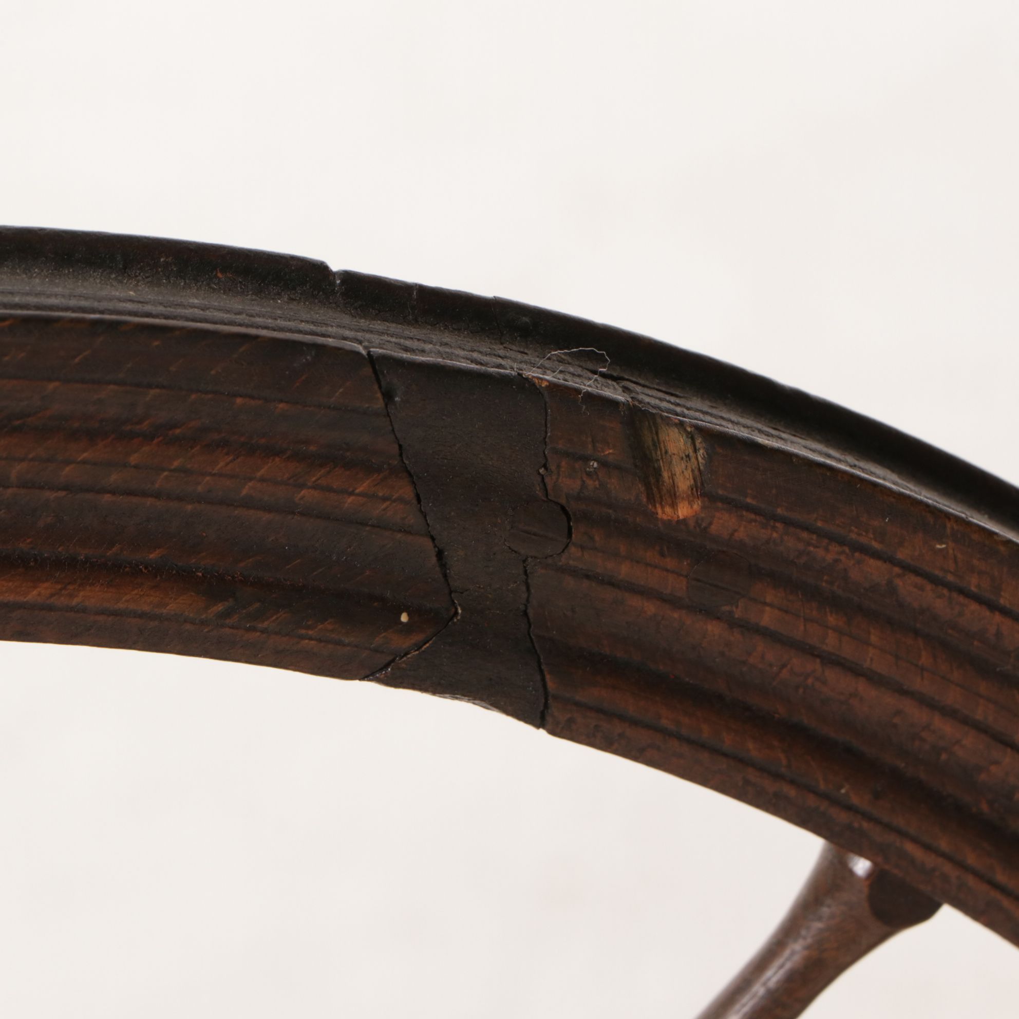 Norwegian Finish Primitive Thread Spinning Wheel with Expandable Nest, 19th C.