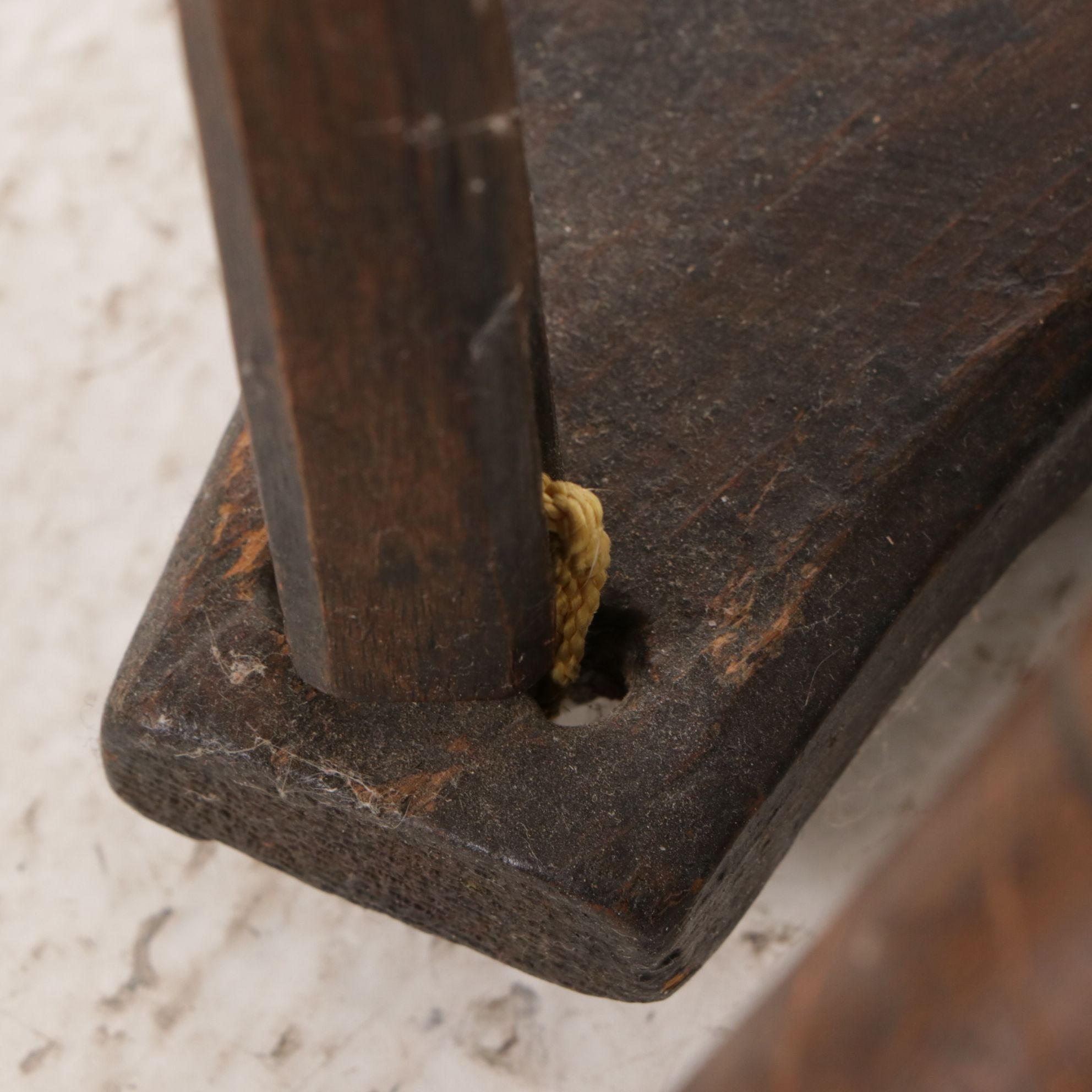 Norwegian Finish Primitive Thread Spinning Wheel with Expandable Nest, 19th C.