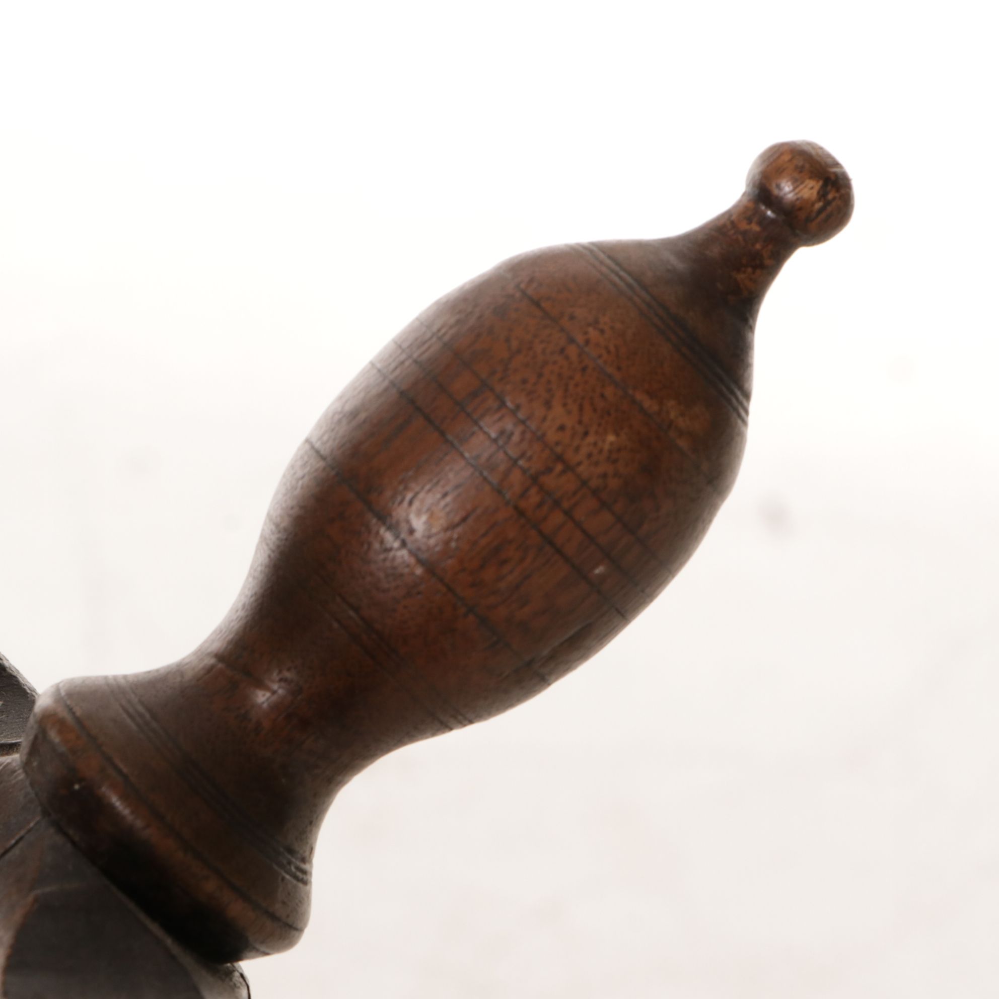 Norwegian Finish Primitive Thread Spinning Wheel with Expandable Nest, 19th C.