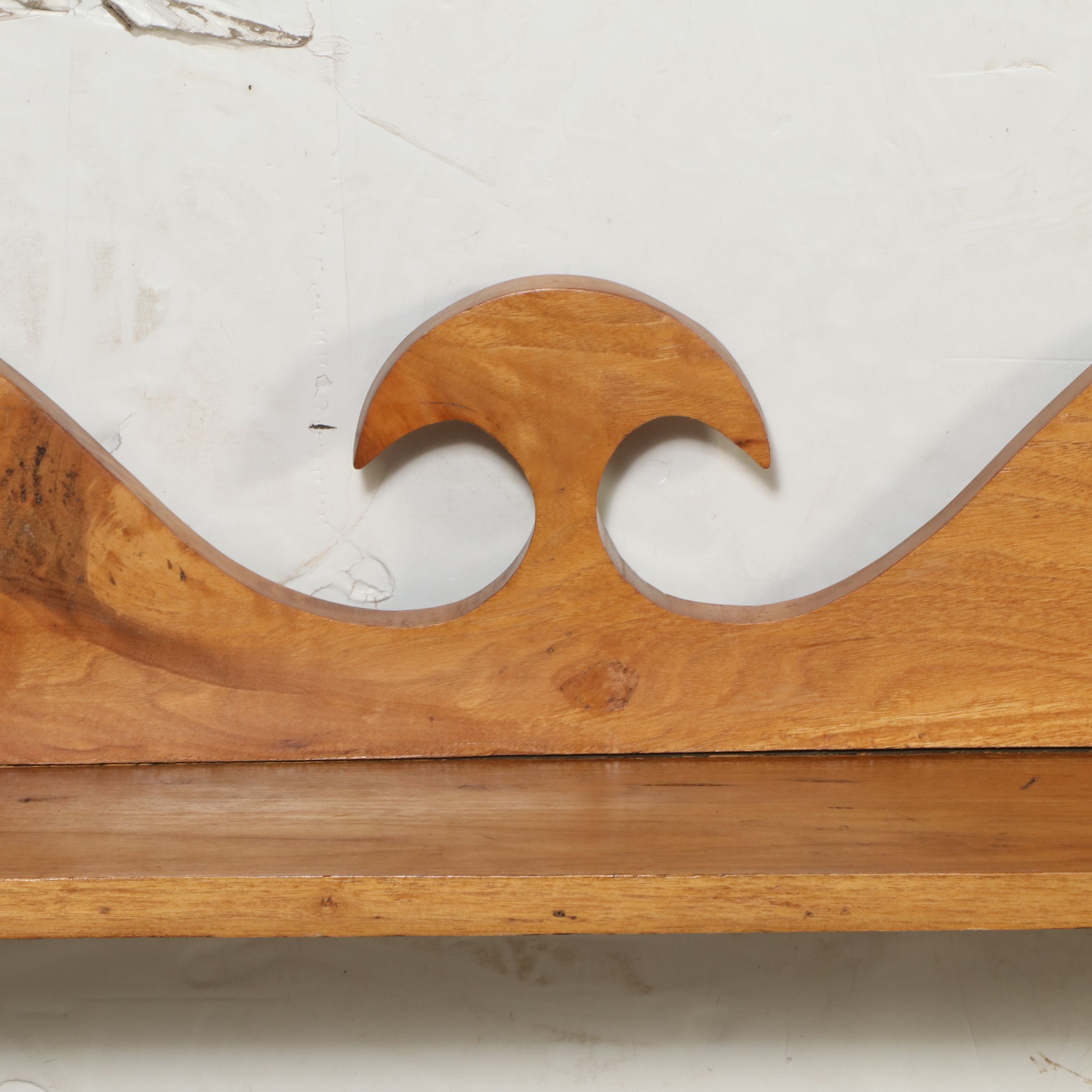 American Country Sheraton Style Maple Wall Shelf