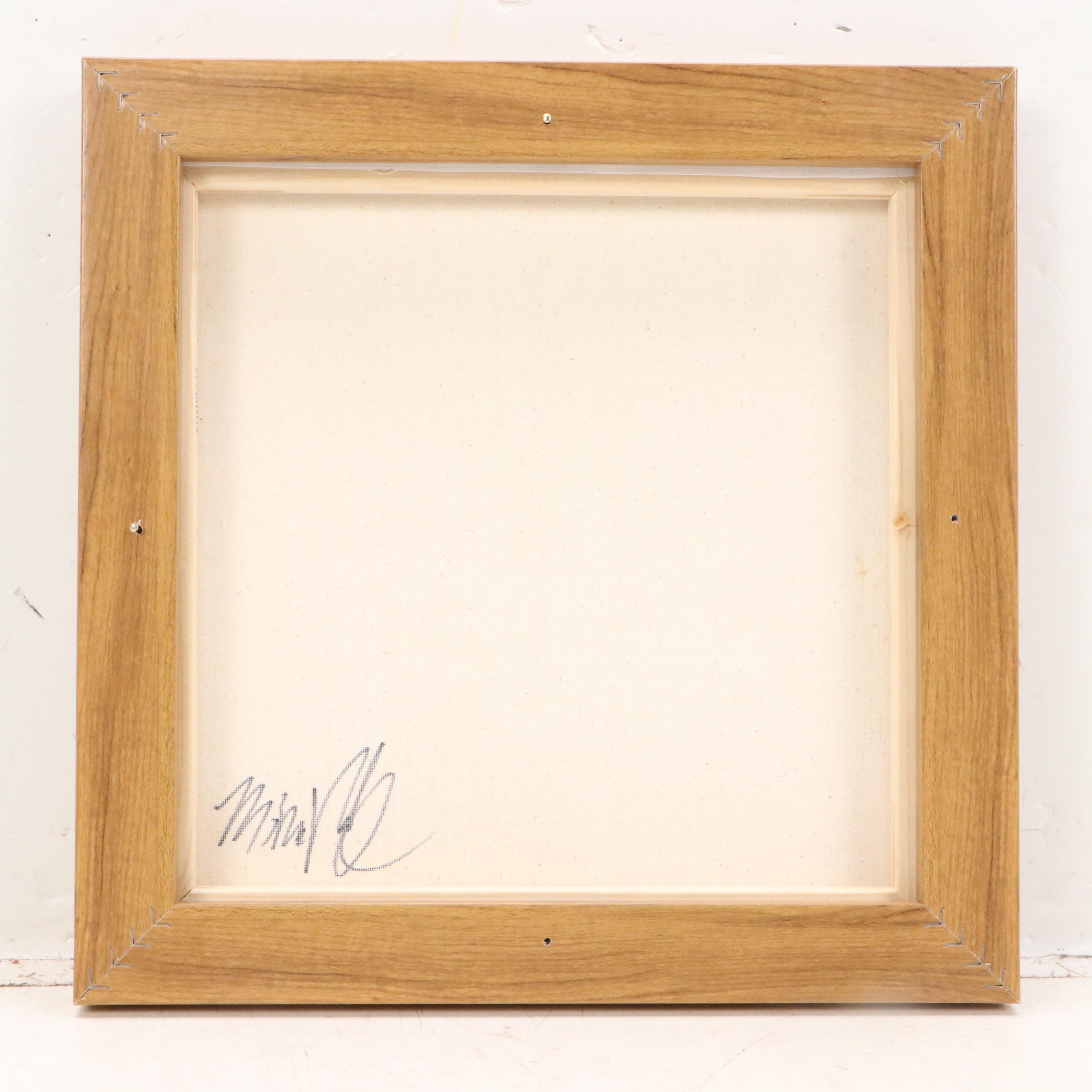 Mina Vale Abstract Mixed Media Painting Diptych "Soft Division," 21st Century