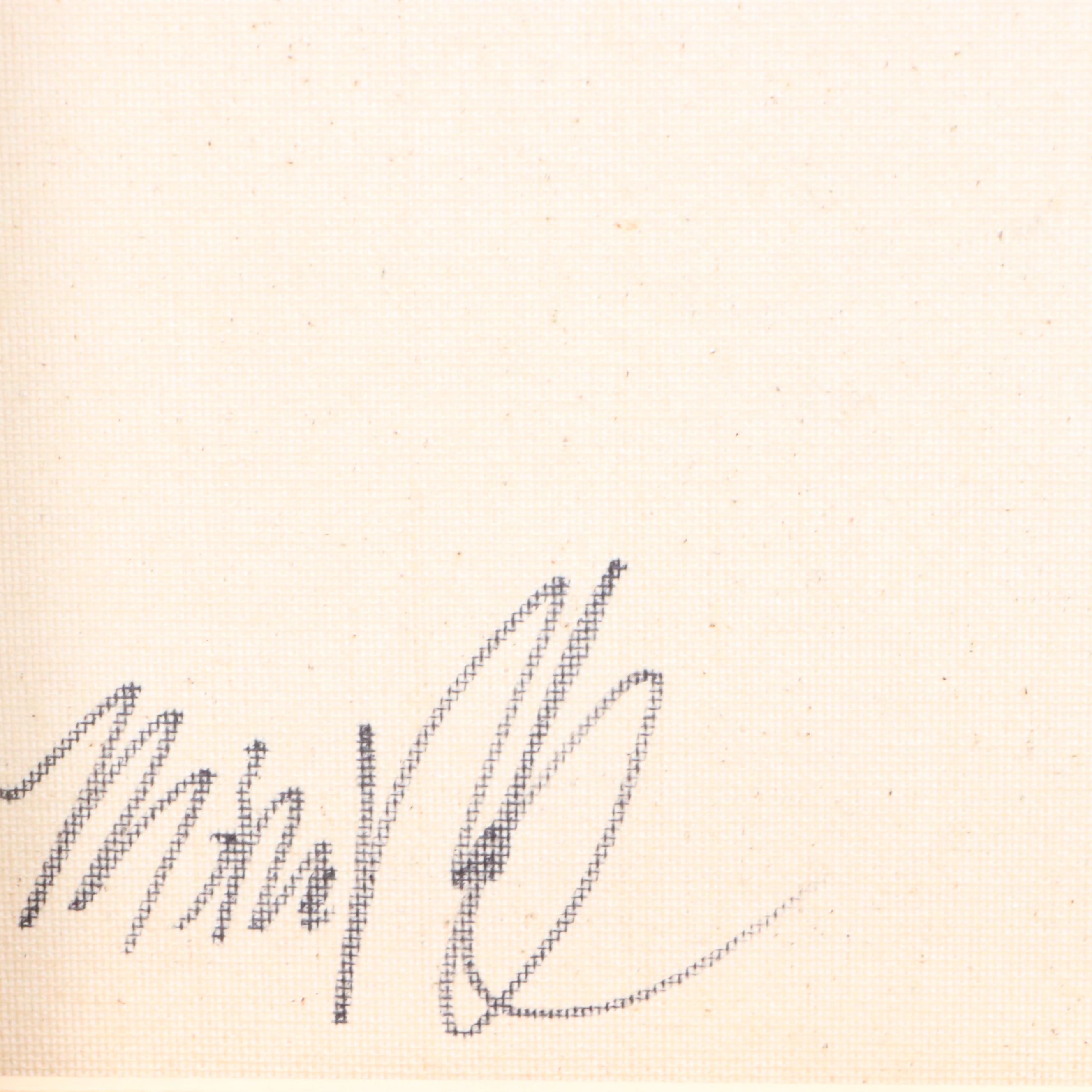 Mina Vale Abstract Mixed Media Painting Diptych "Soft Division," 21st Century