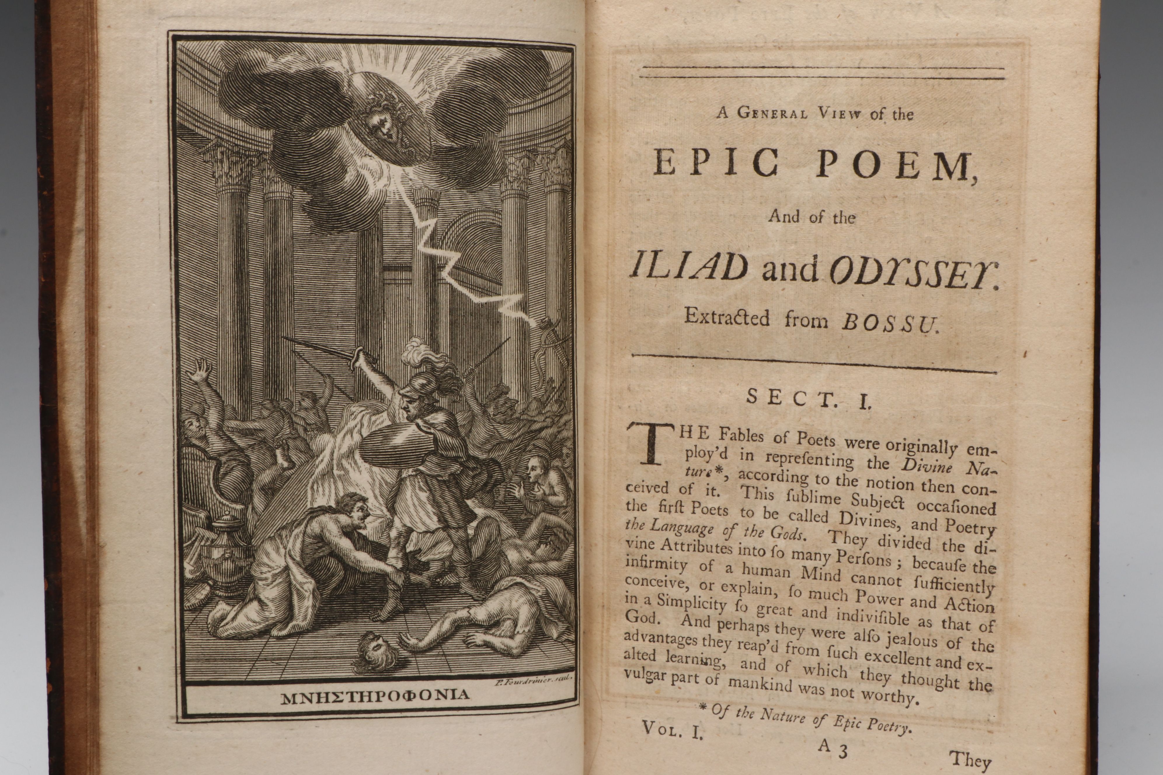 Illustrated "The Odyssey" Partial Set by Homer, 1752