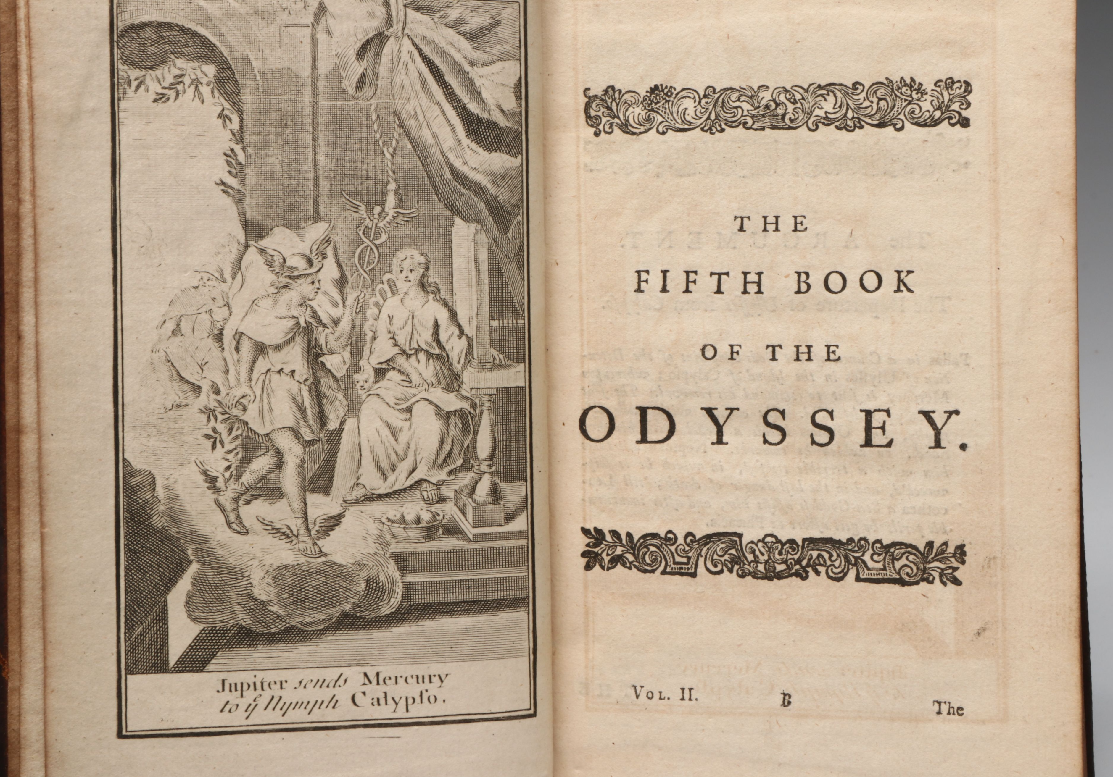 Illustrated "The Odyssey" Partial Set by Homer, 1752