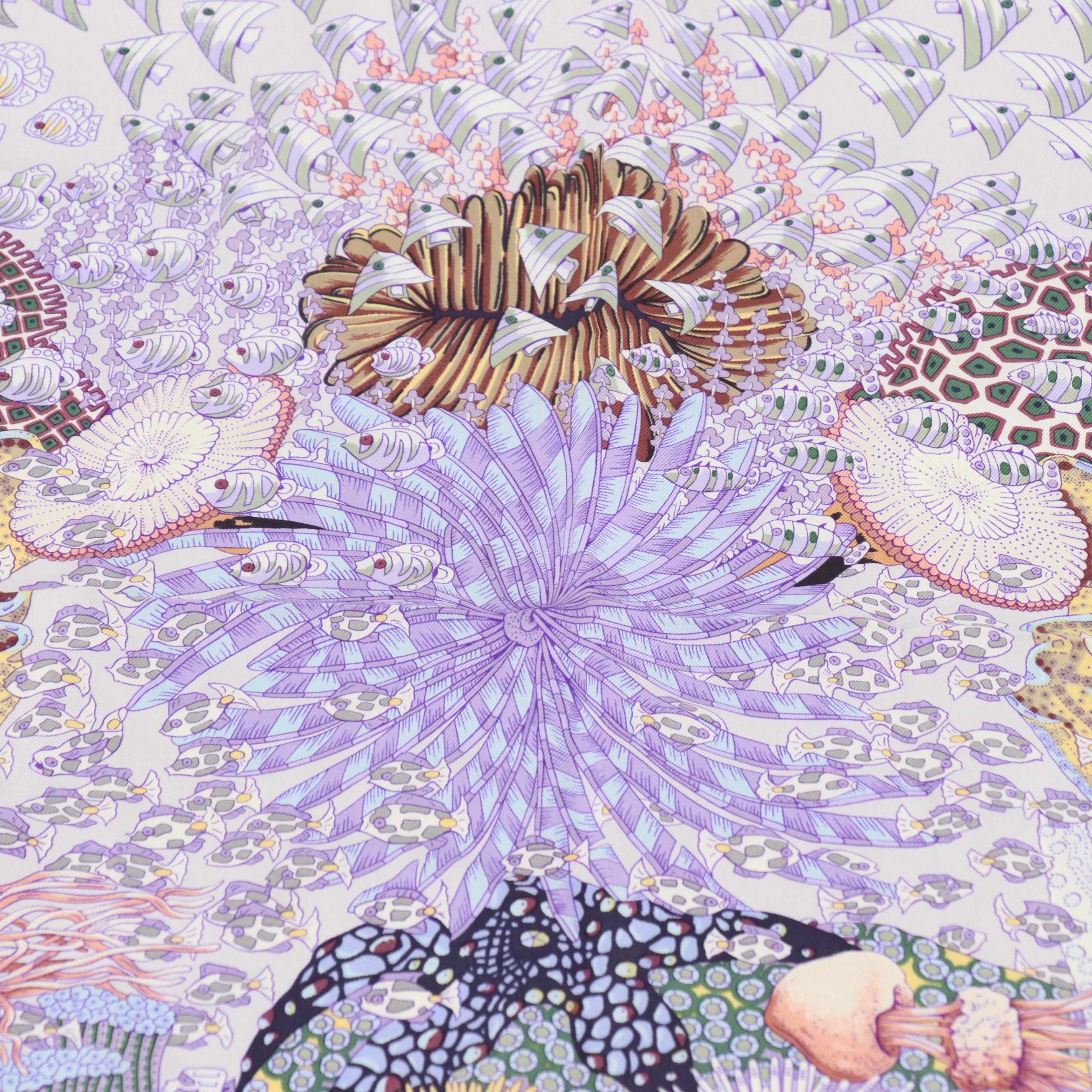 Hermès "Rencontre Océane" Silk Twill Scarf 90